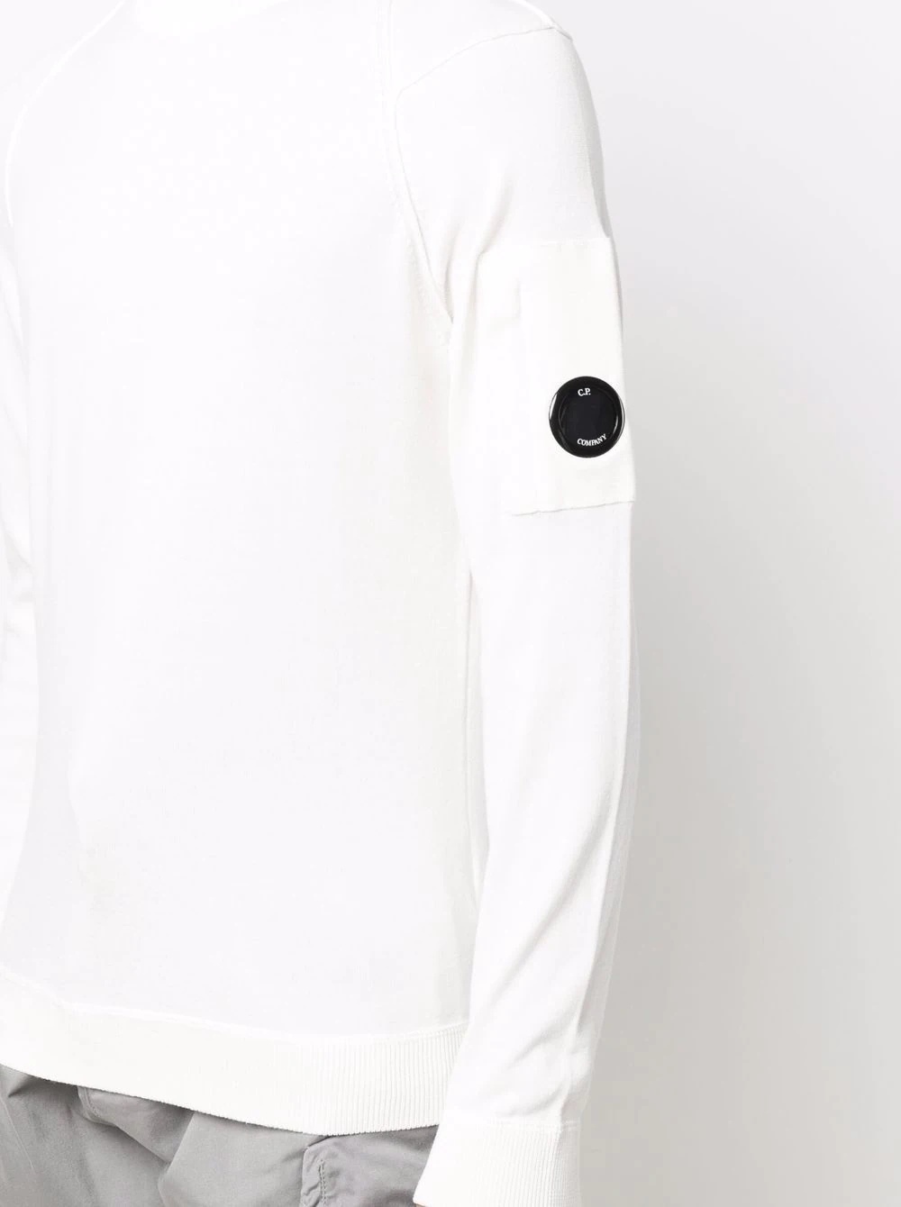 Lens-detailed sleeve jumper - 5