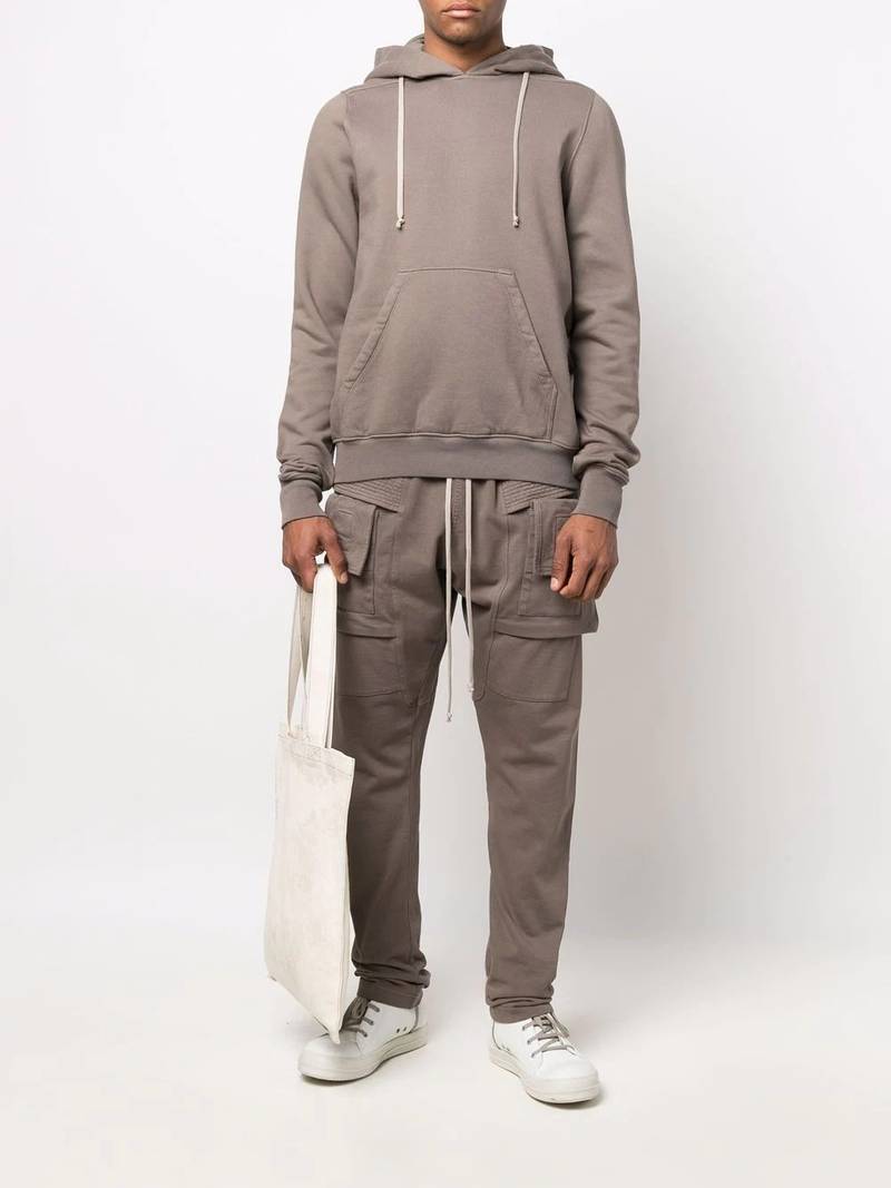Rick Owens DRKSHDW long-sleeved cotton hoodie outlook