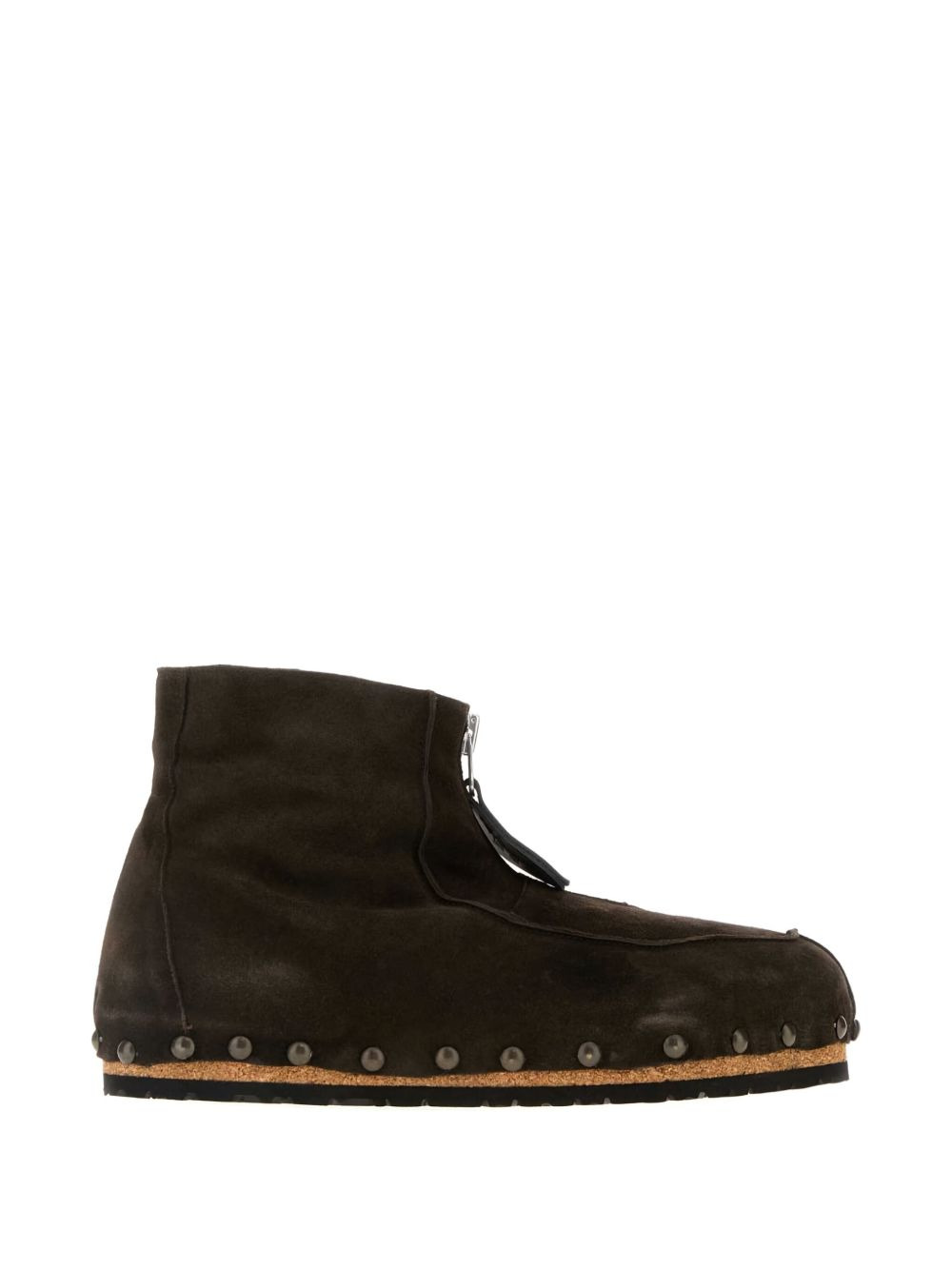 zip-fastening suede ankle boots - 2