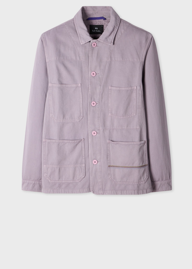 Lilac Cotton-Linen Work Jacket 1