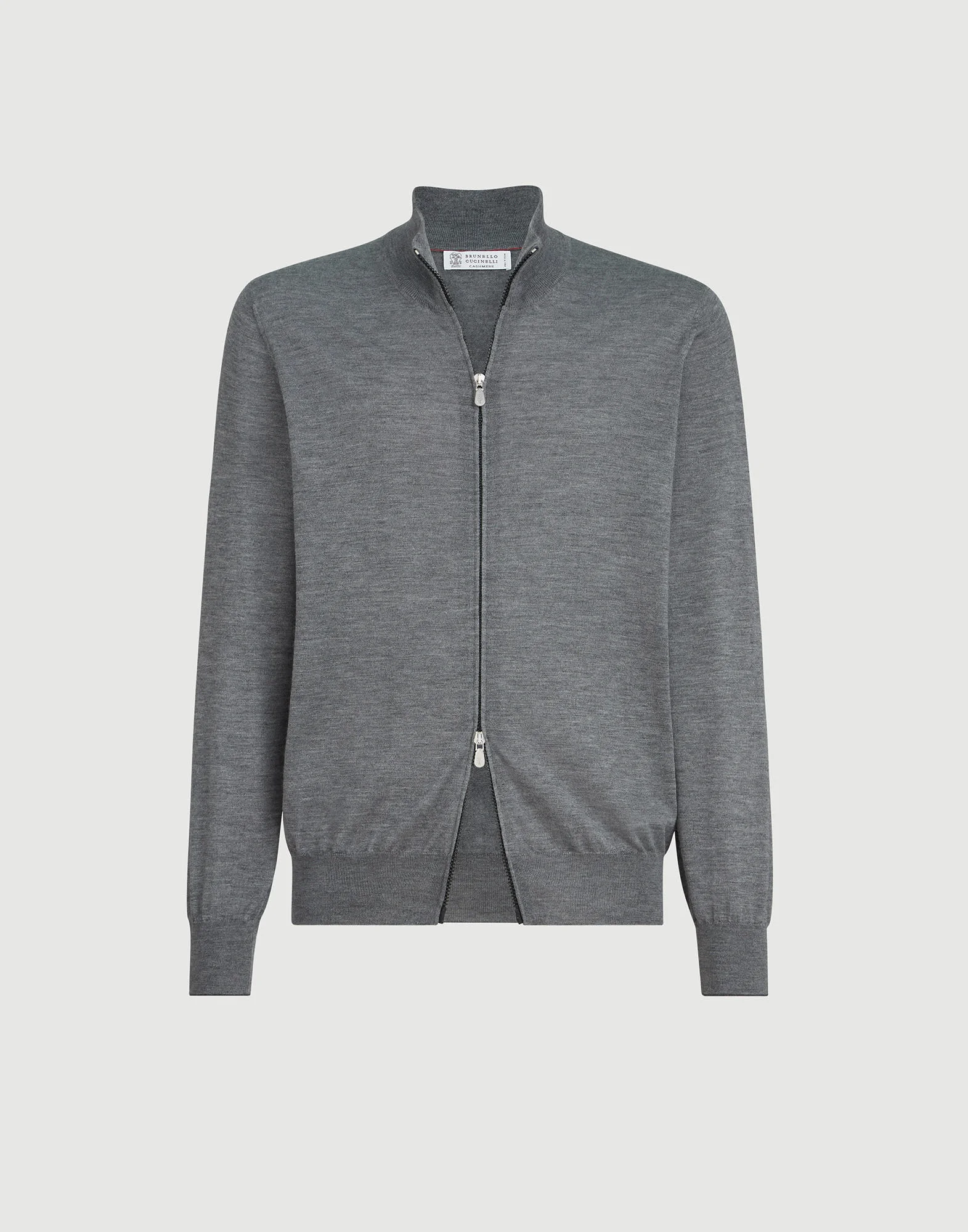 Cashmere and silk lightweight cardigan with zipper - 1