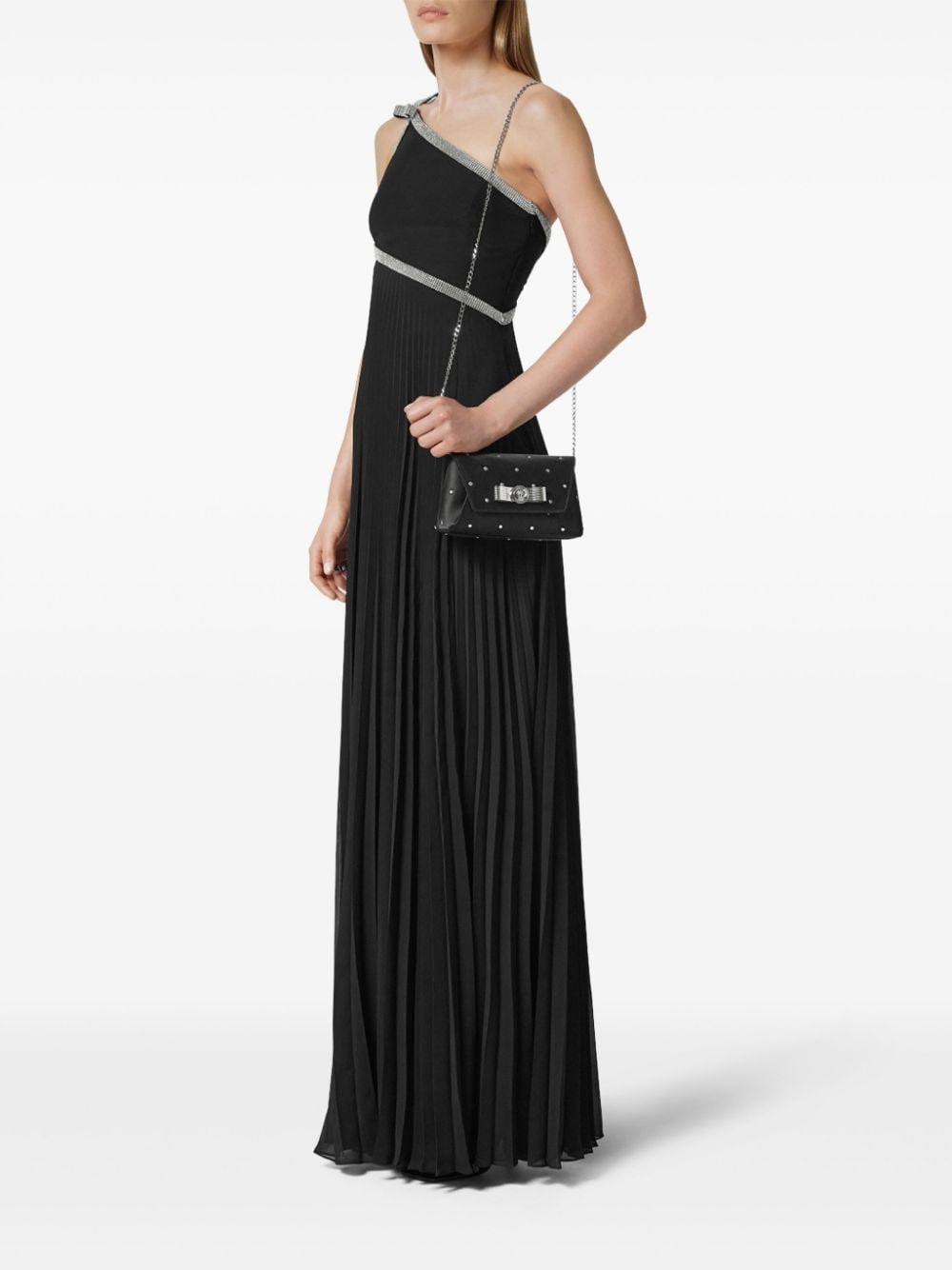 crystal-embellished clutch bag - 2