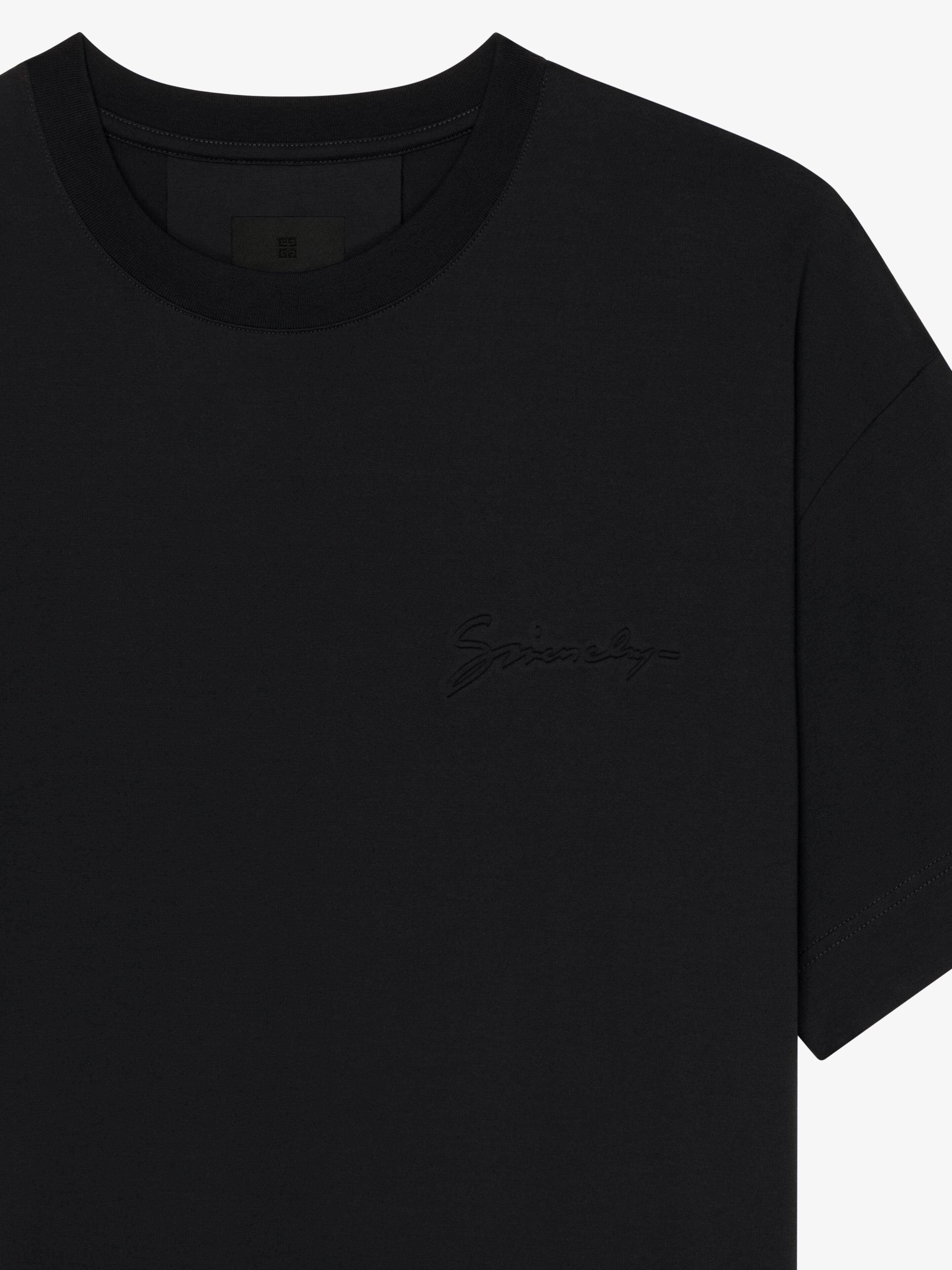 T-SHIRT IN COTTON WITH GIVENCHY SIGNATURE - 5