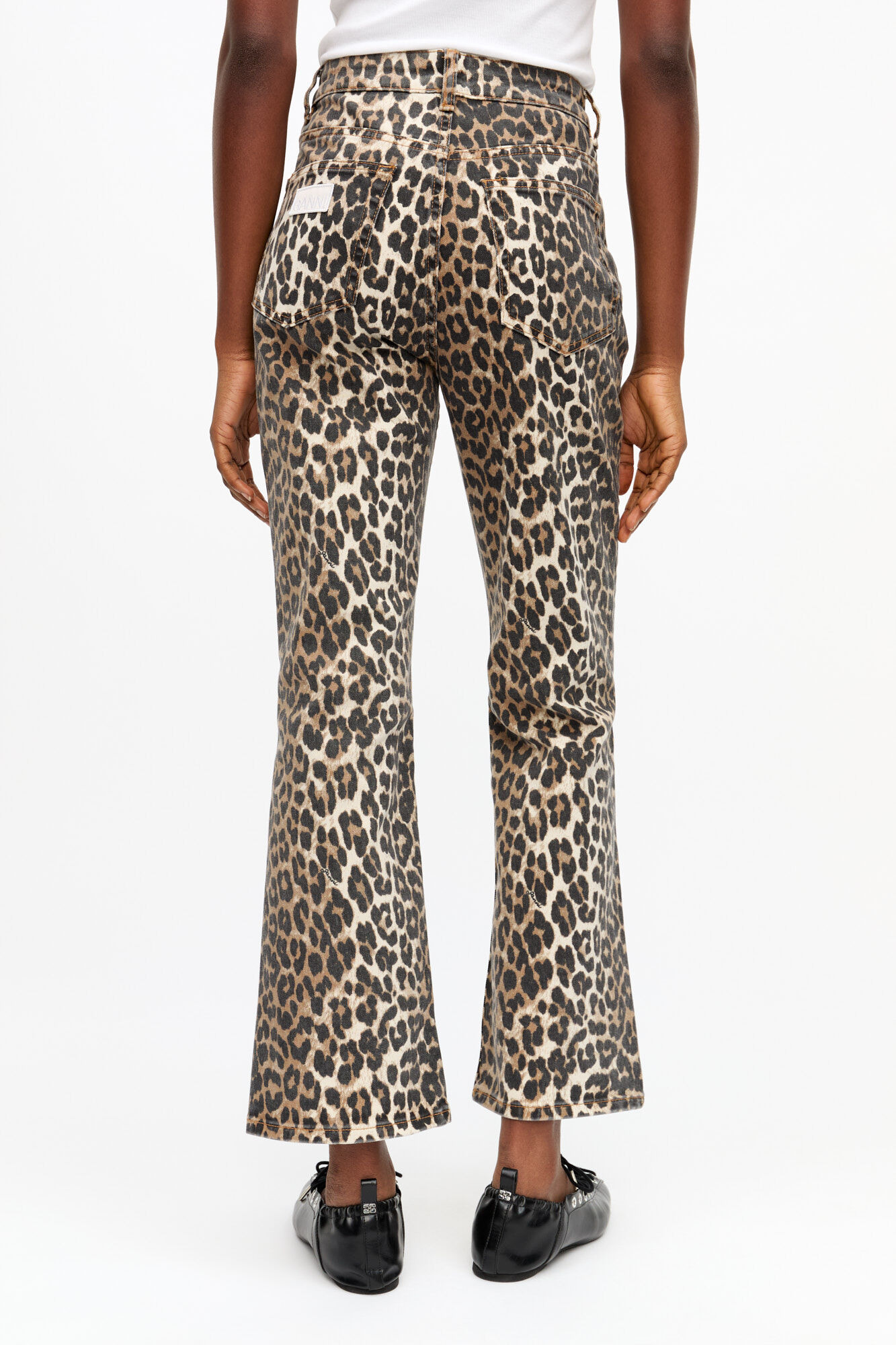 LEOPARD BETZY CROPPED JEANS - 4