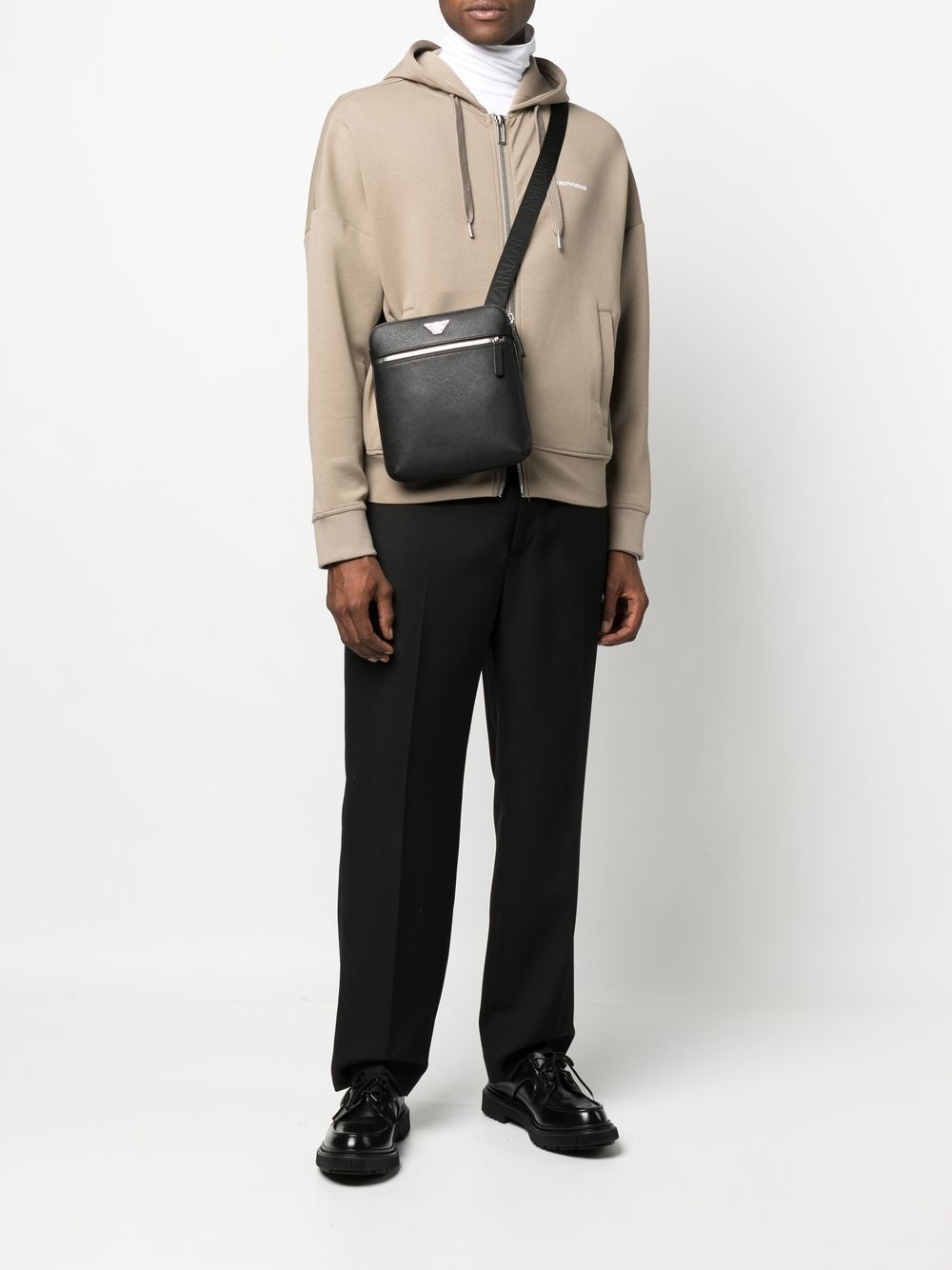 small faux-leather messenger bag - 2