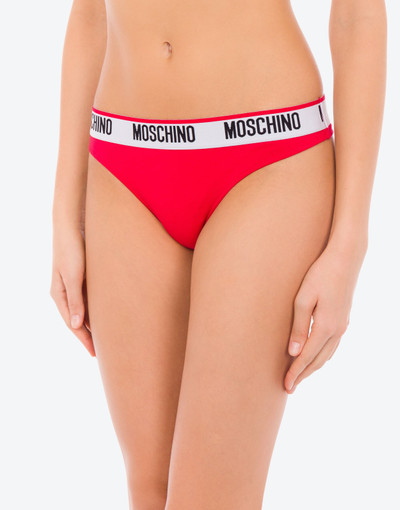 Moschino SET OF 2 THONGS WITH LOGO outlook