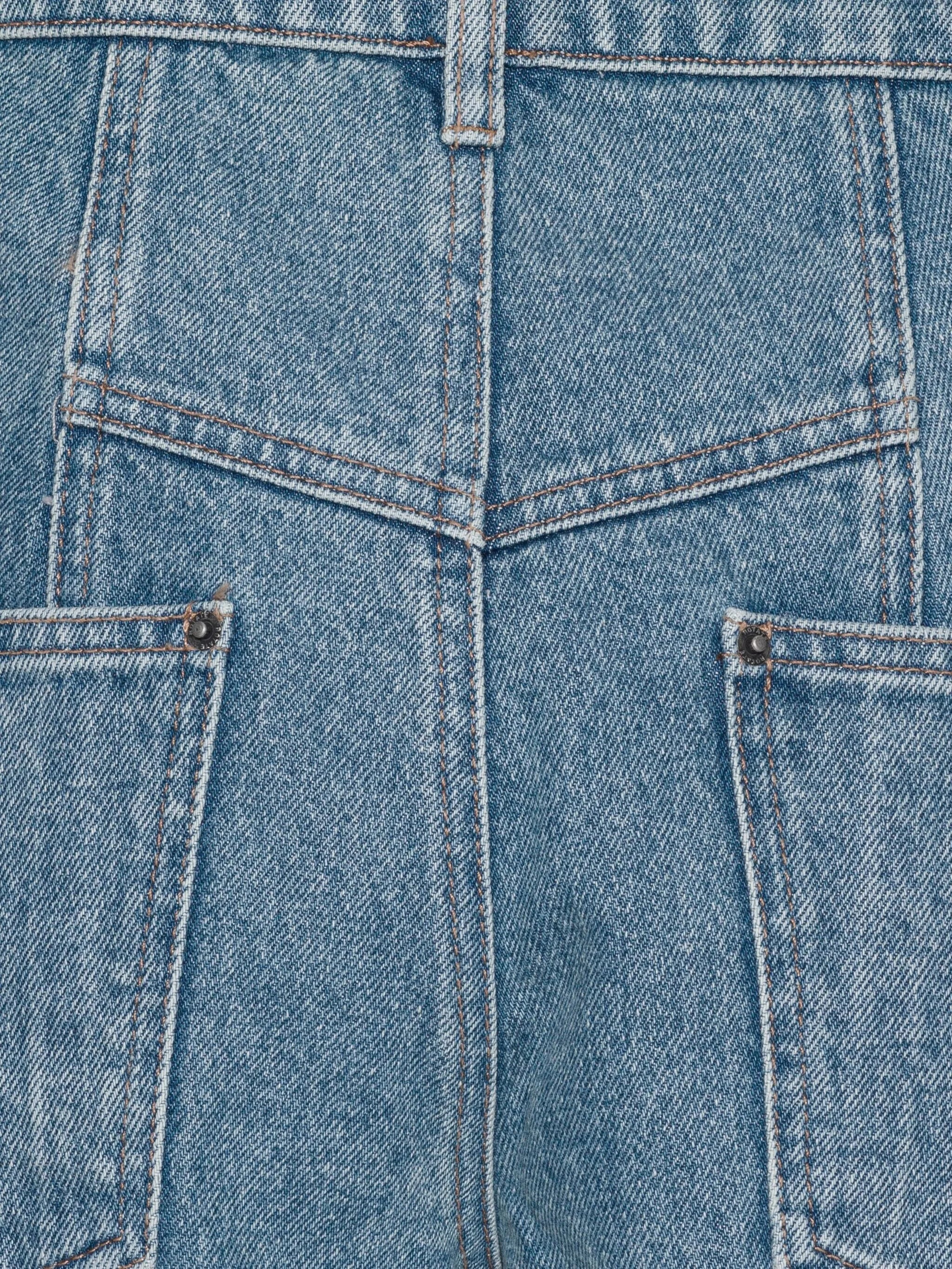 Rotate Panelled Denim Trousers - 5