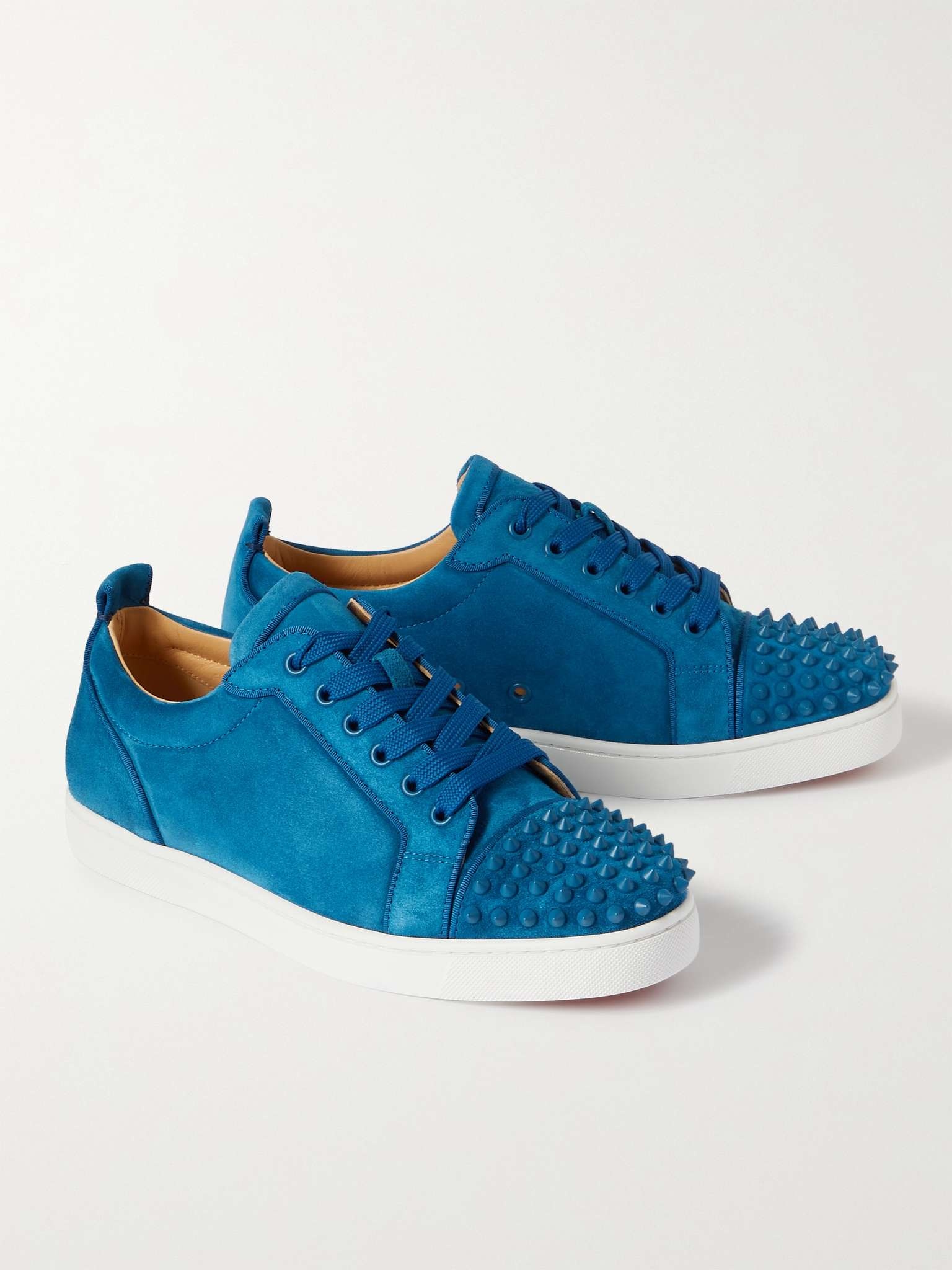 Louis Junior Spikes Cap-Toe Suede Sneakers - 4