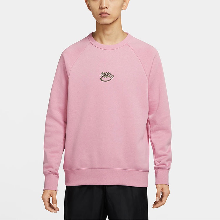 Nike SB Icon Skateboard Fleece Round Neck Pullover Pink 885846-678 - 3