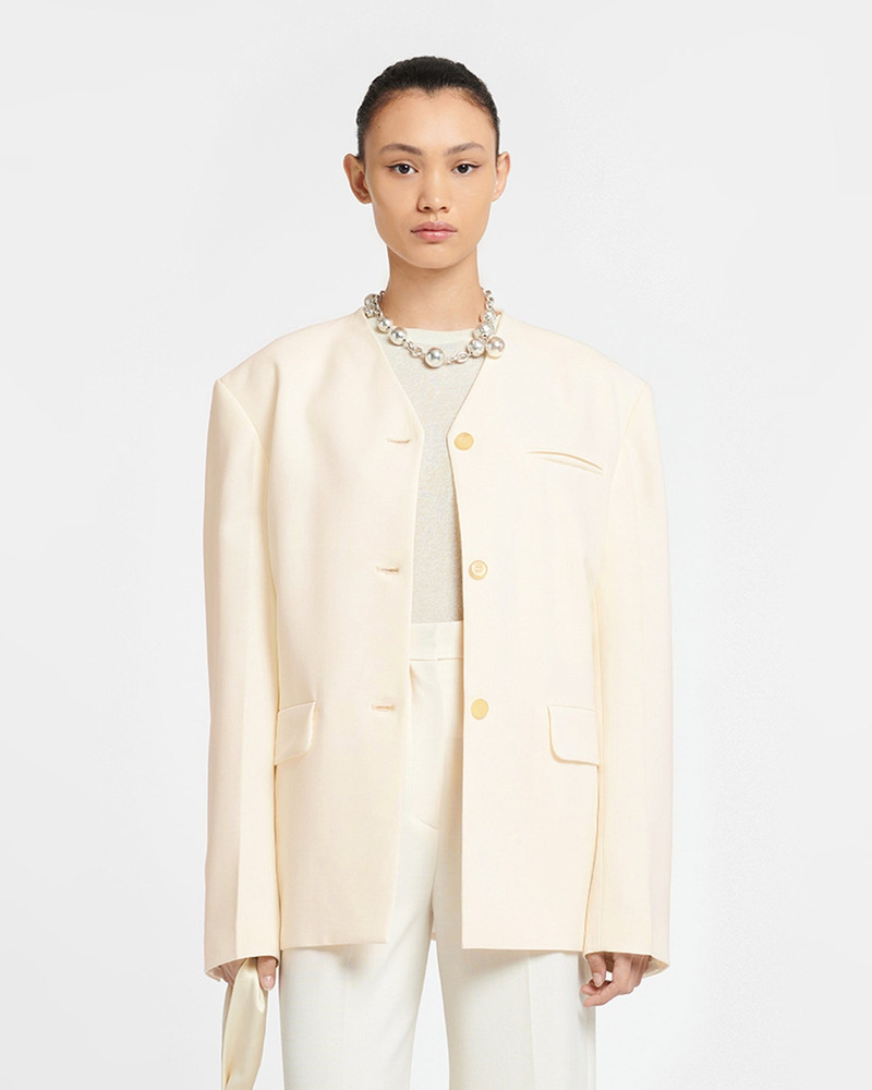 Nanushka Belted Cady Blazer outlook