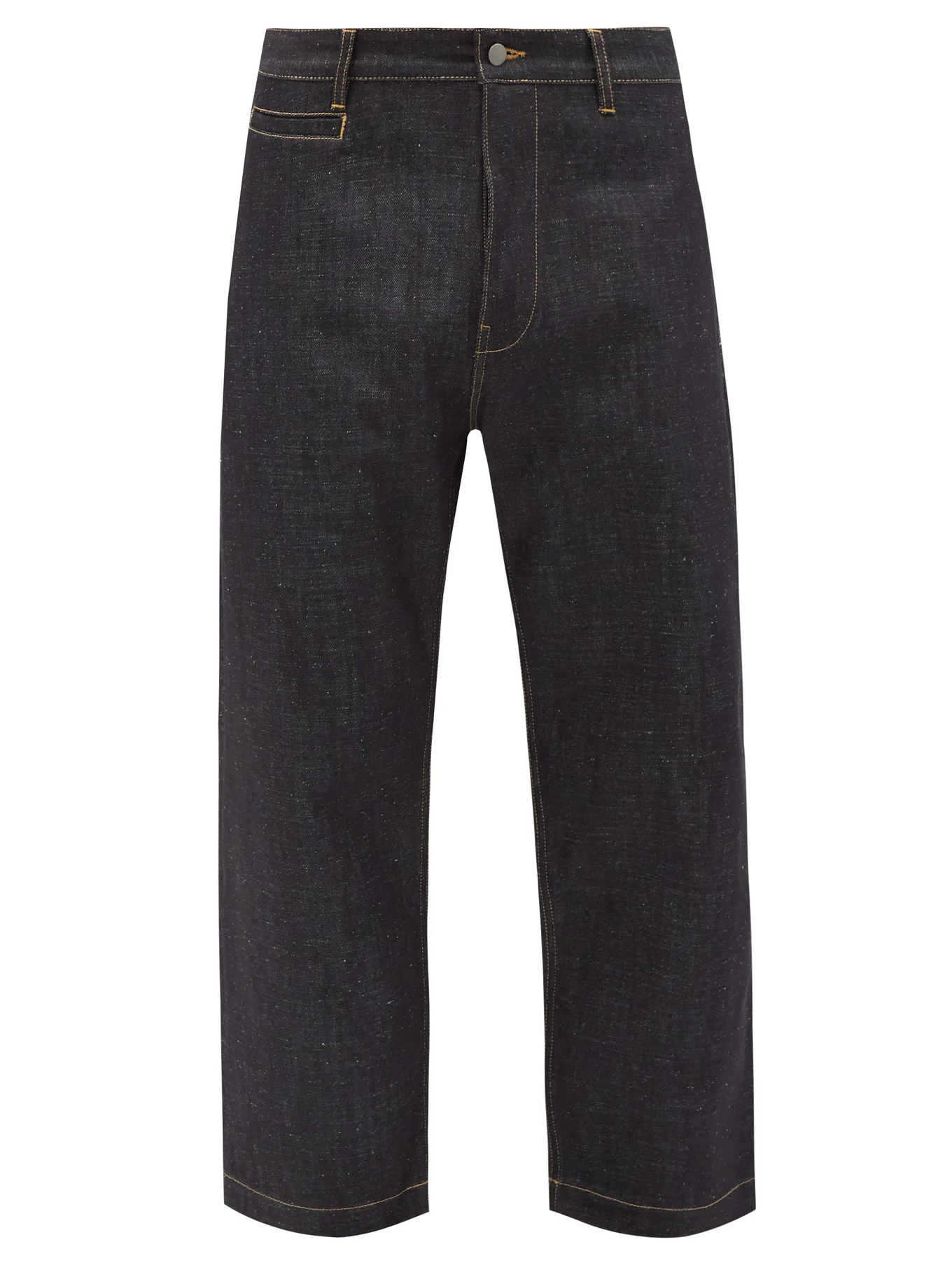 Bill 102 selvedge-denim wide-leg jeans - 1