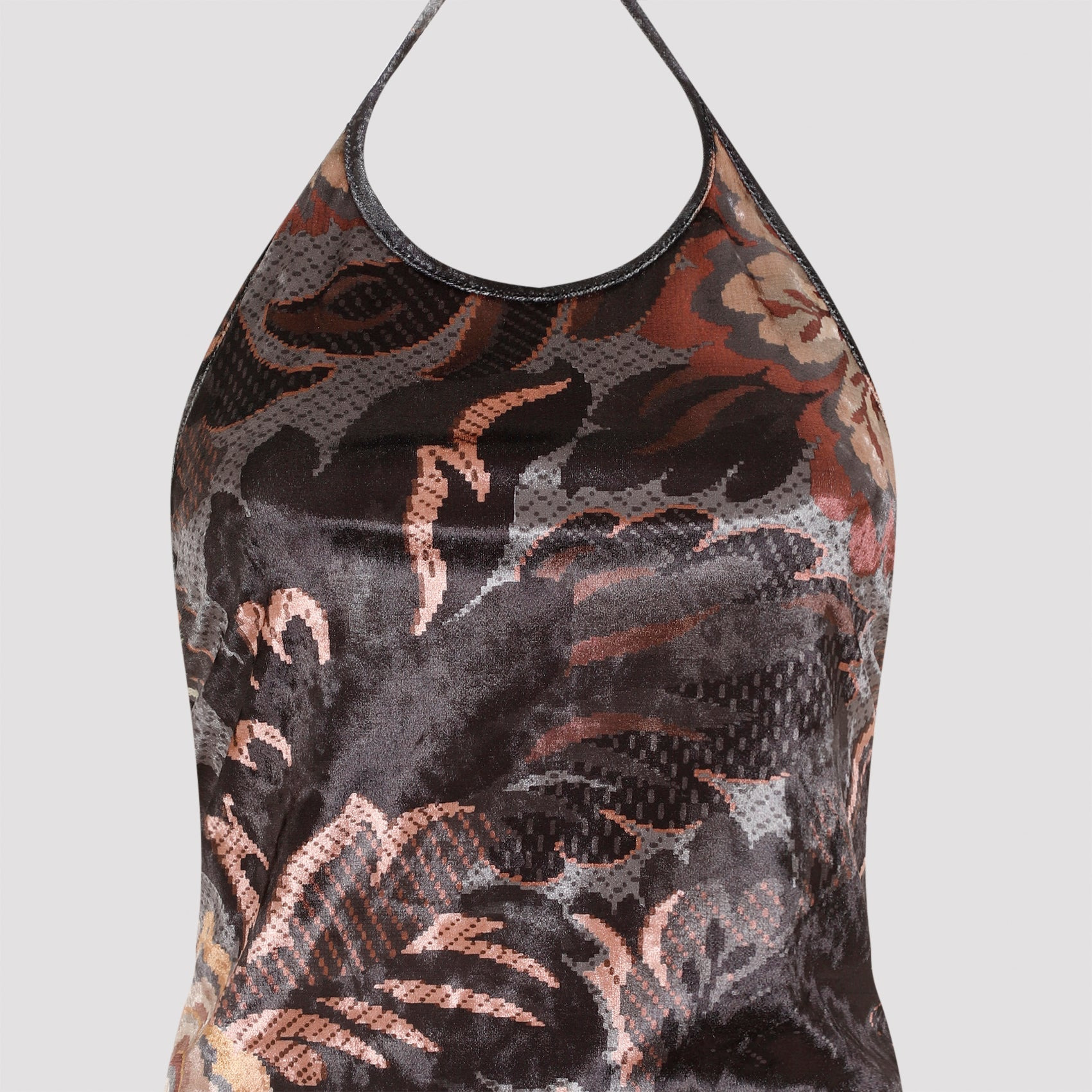 Etro Velvet Long Dress Women - 4