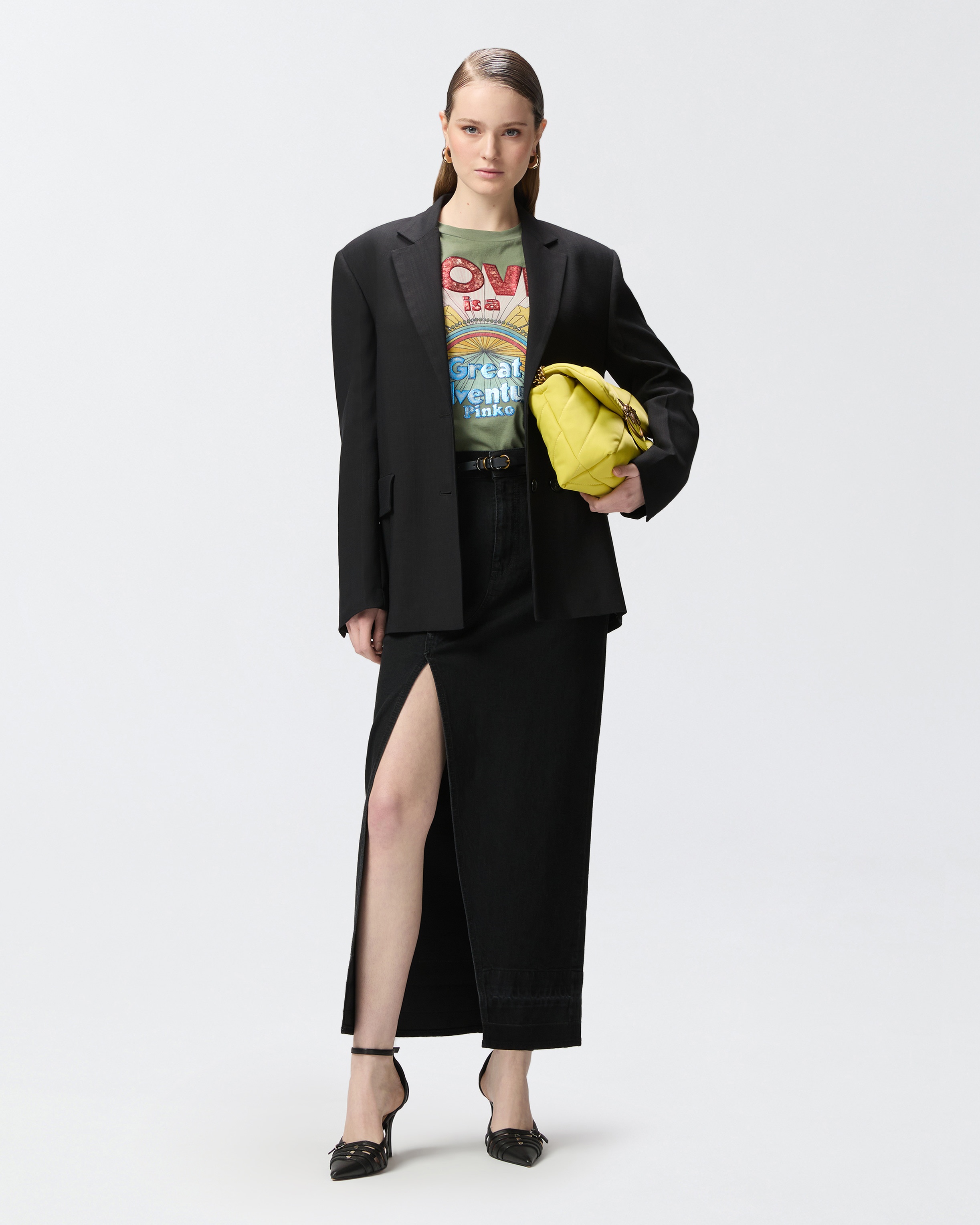 LOVE PRINT T-SHIRT WITH STARS - 3