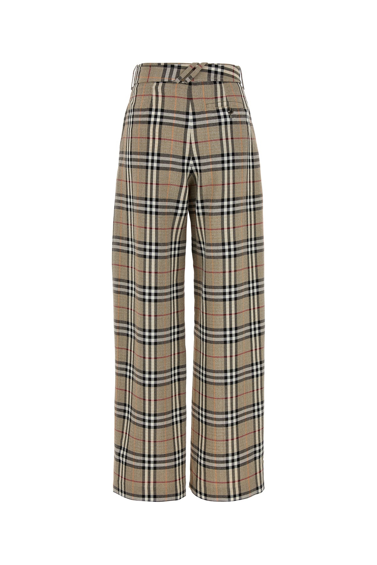 Embroidered twill wide-leg pant - 2