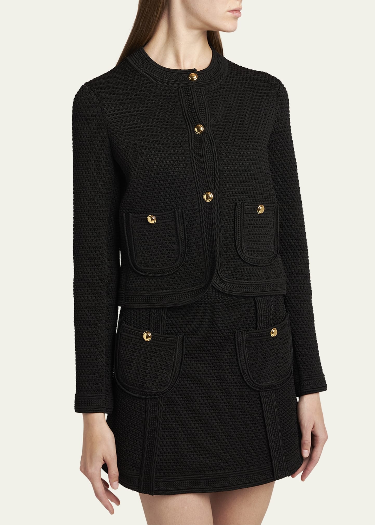 Single-Breasted Cardigan Jacket - 4