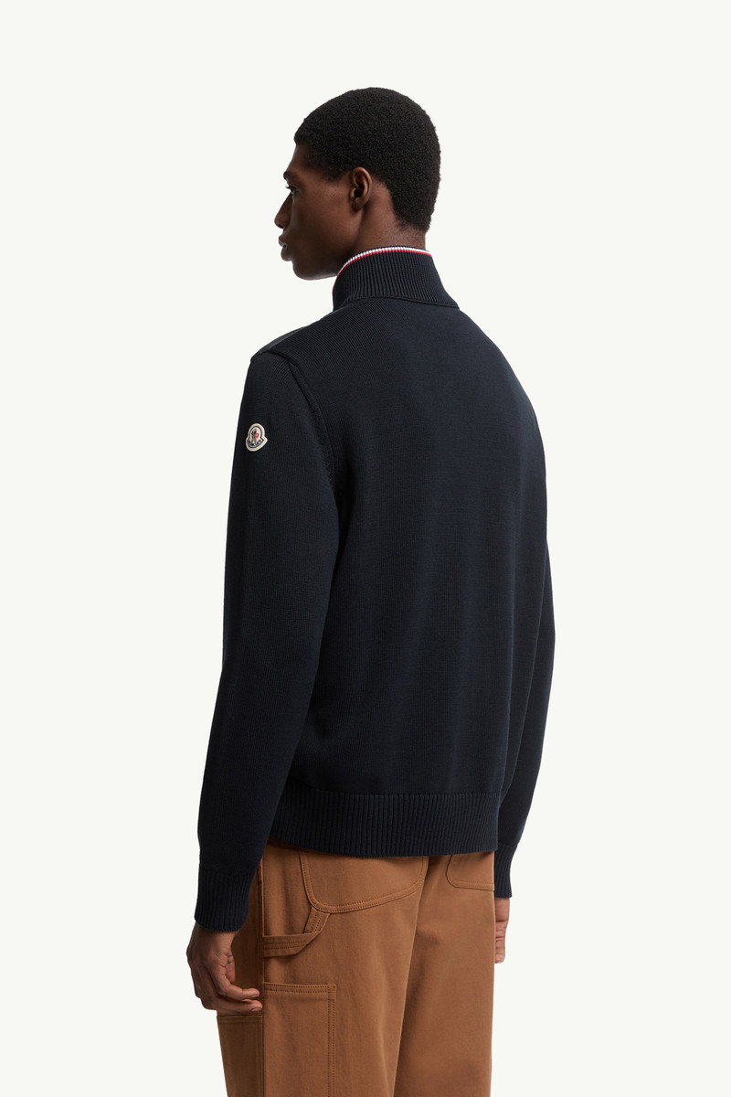 Padded Zip-Up Cotton Cardigan 5