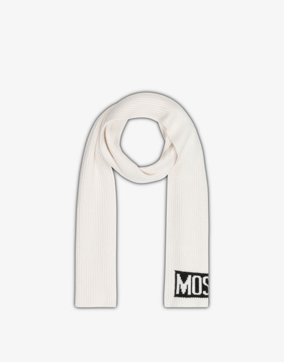 Moschino KNIT SCARF WITH LOGO outlook