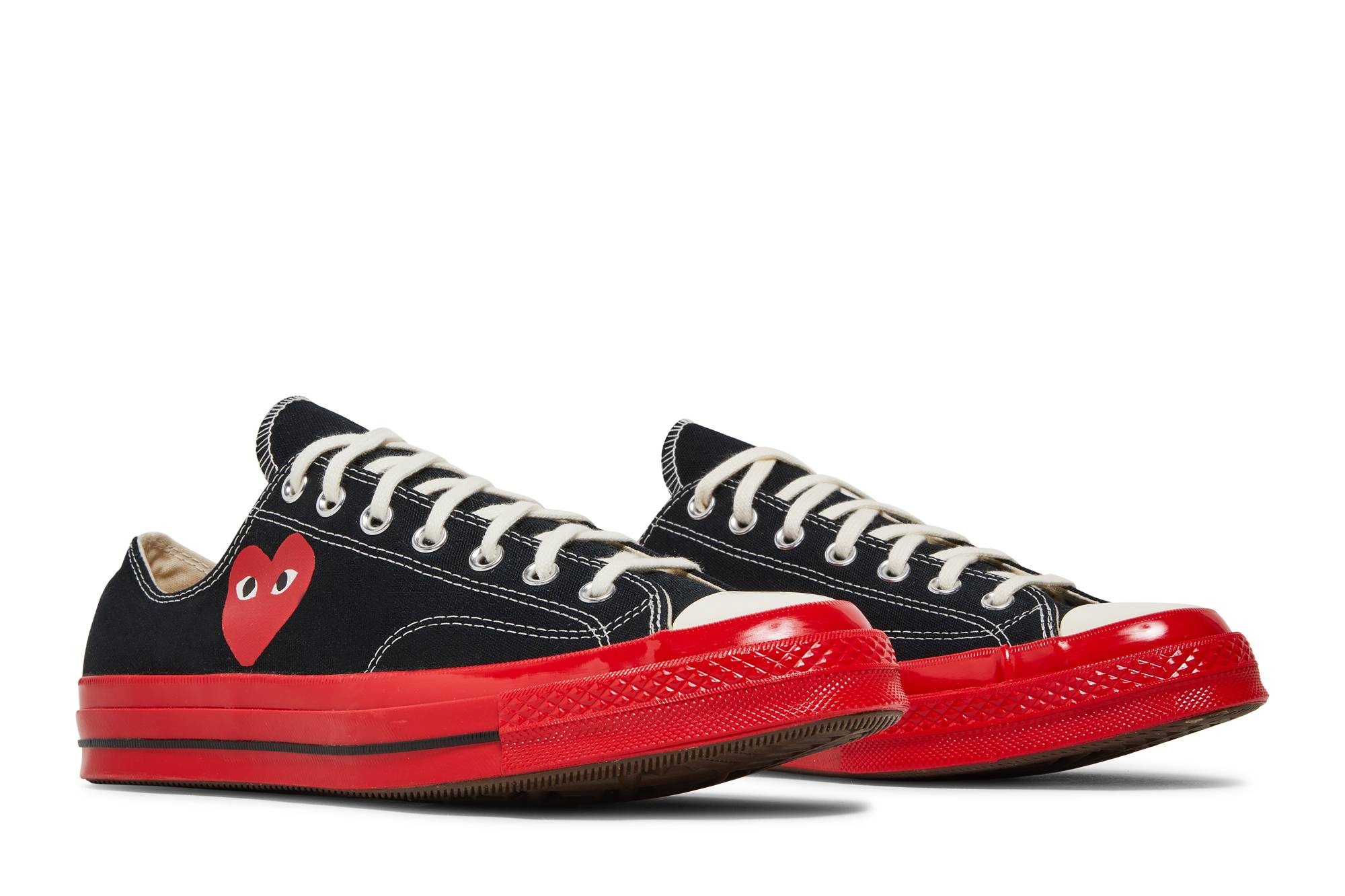 Comme des Garçons Play x Chuck 70 Low 'Black Red' - 8