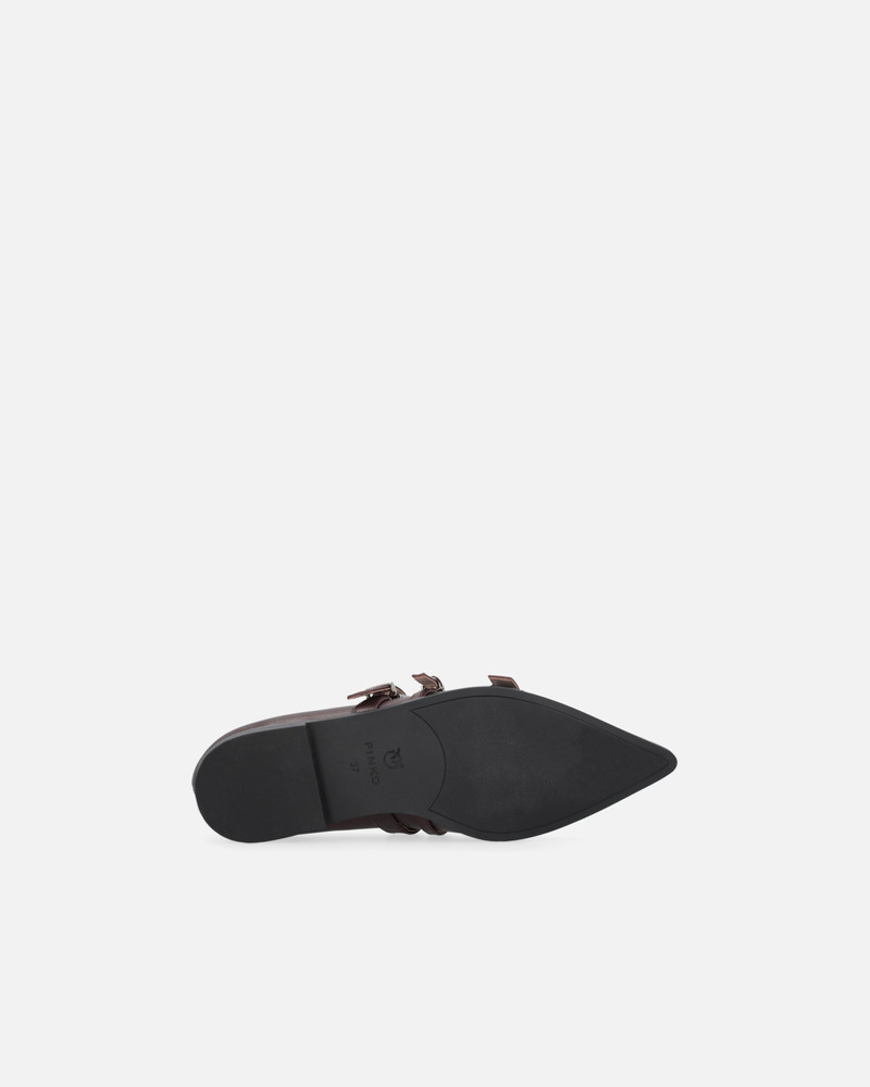 POINTED-TOE LEATHER BALLERINAS WITH STUDS 7