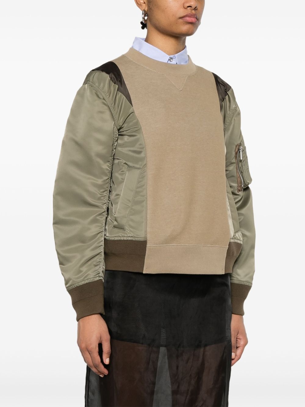 panelled sweatshirt - 3