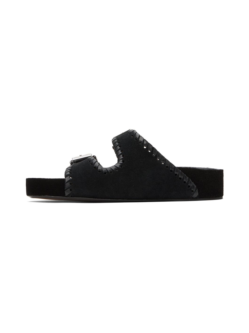 Black Lennyo Flat Sandals - 3