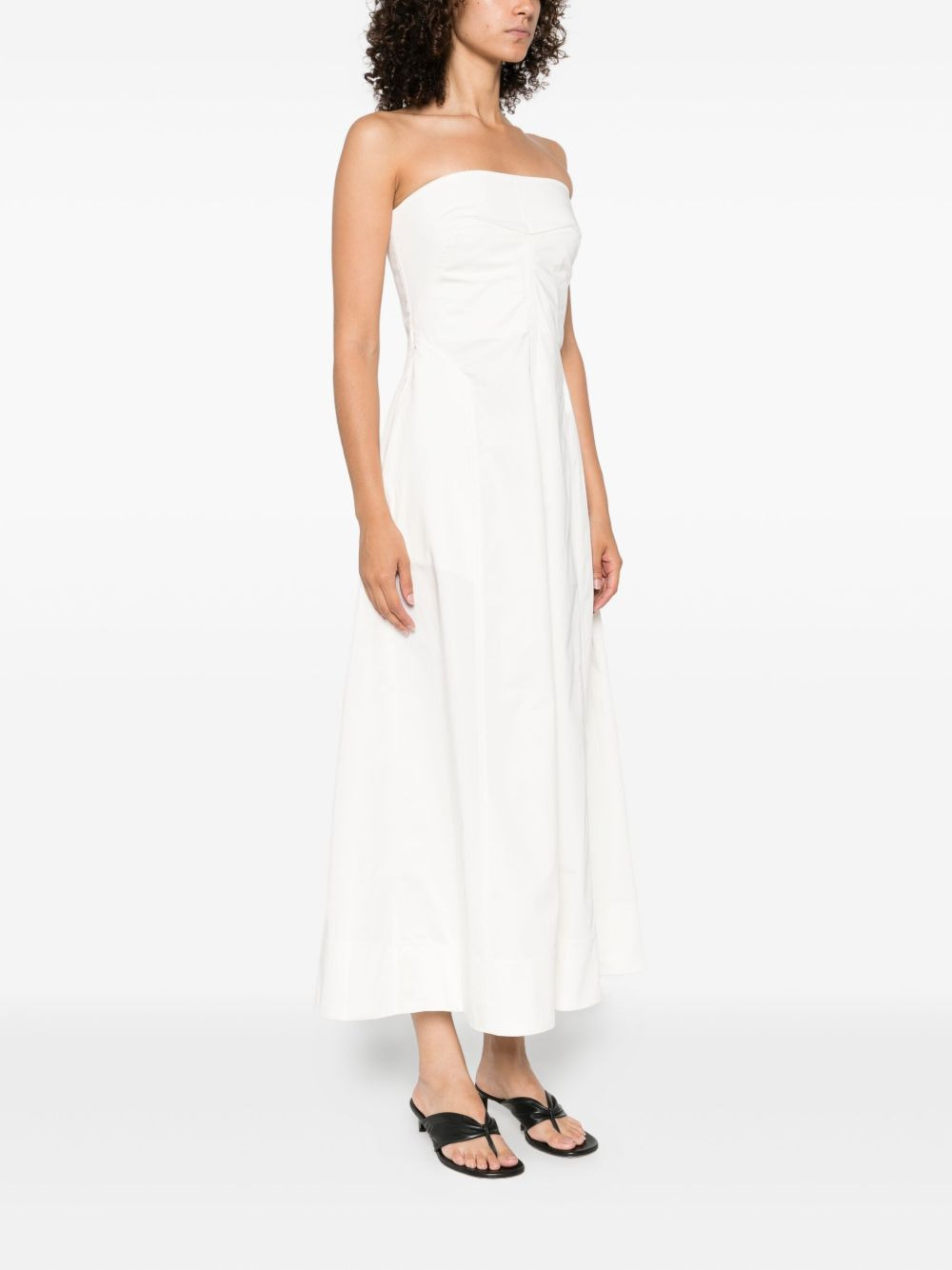 strapless midi dress - 3