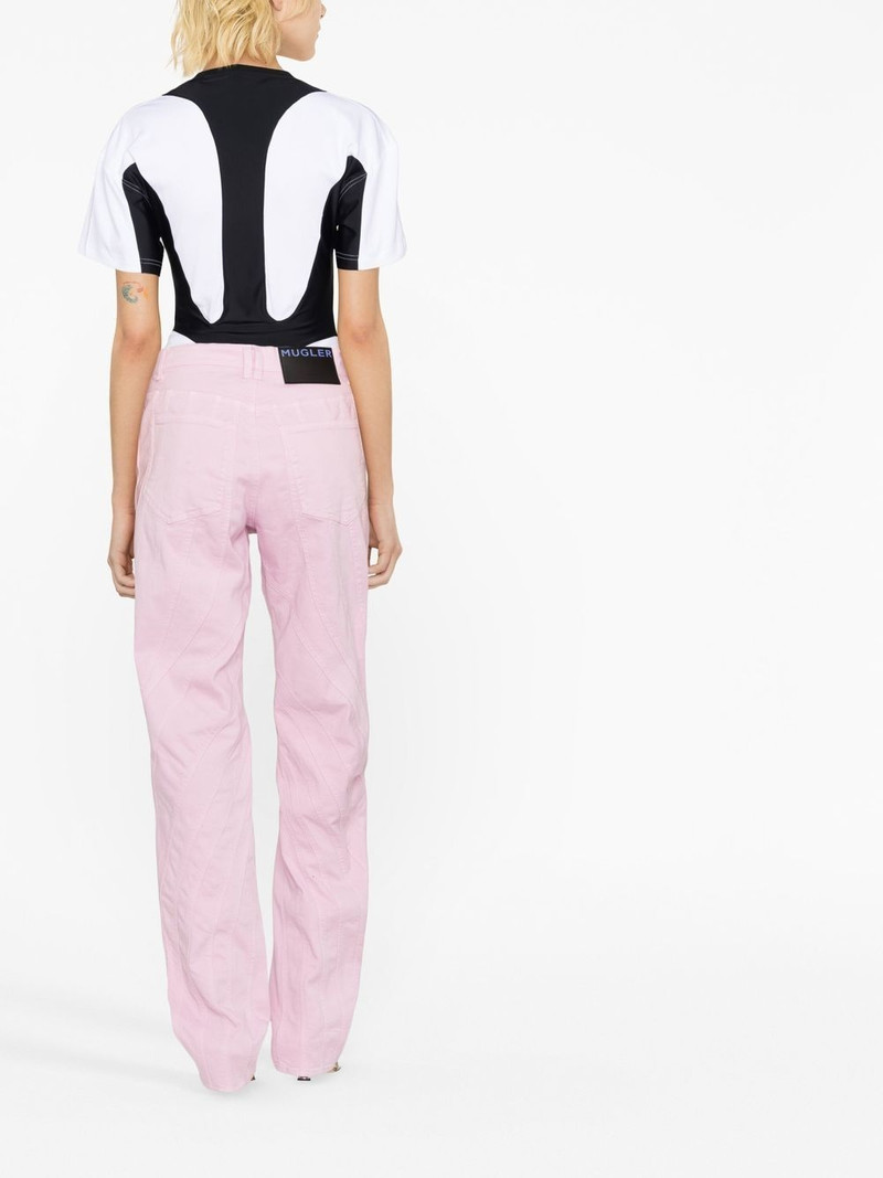 high-waisted flared trousers 4