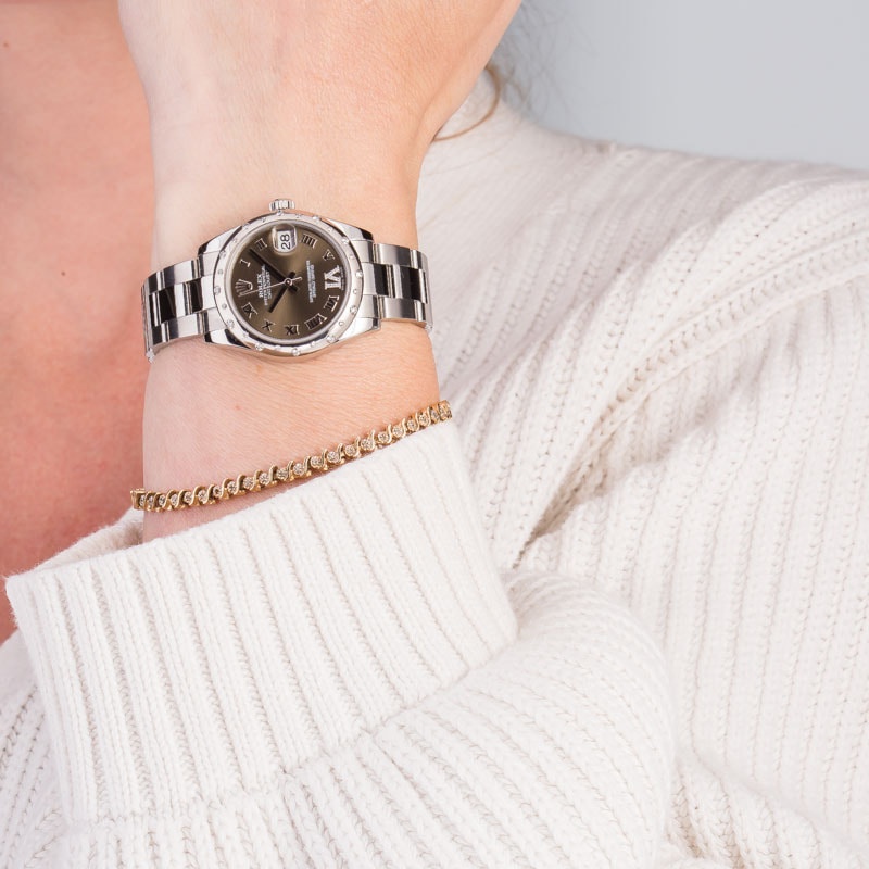 Used Rolex 178344 Datejust 31MM Diamond Dial and Bezel - 5