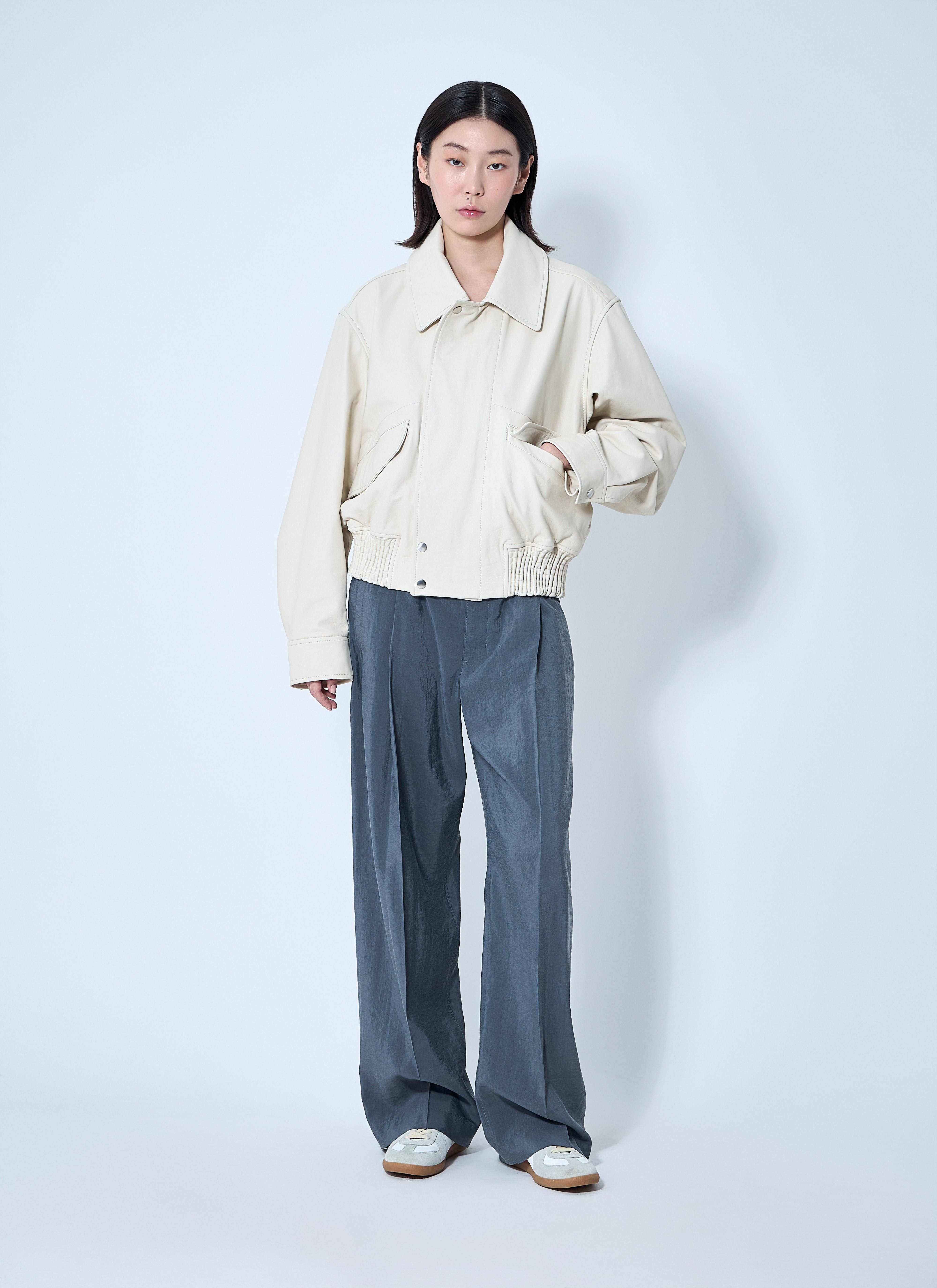Lemaire Women Leather Blouson - 2