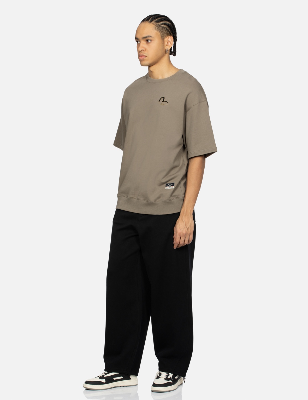 SEAGULL EMBROIDERY FASHION FIT SWEATPANTS - 4