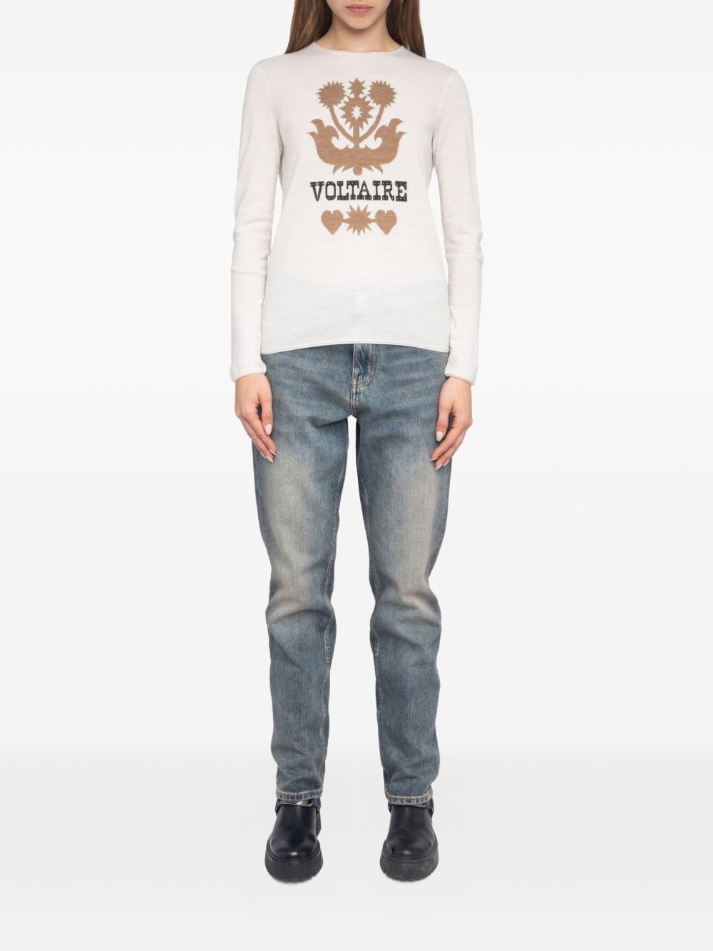 Teissa floral-embellished sweater - 2