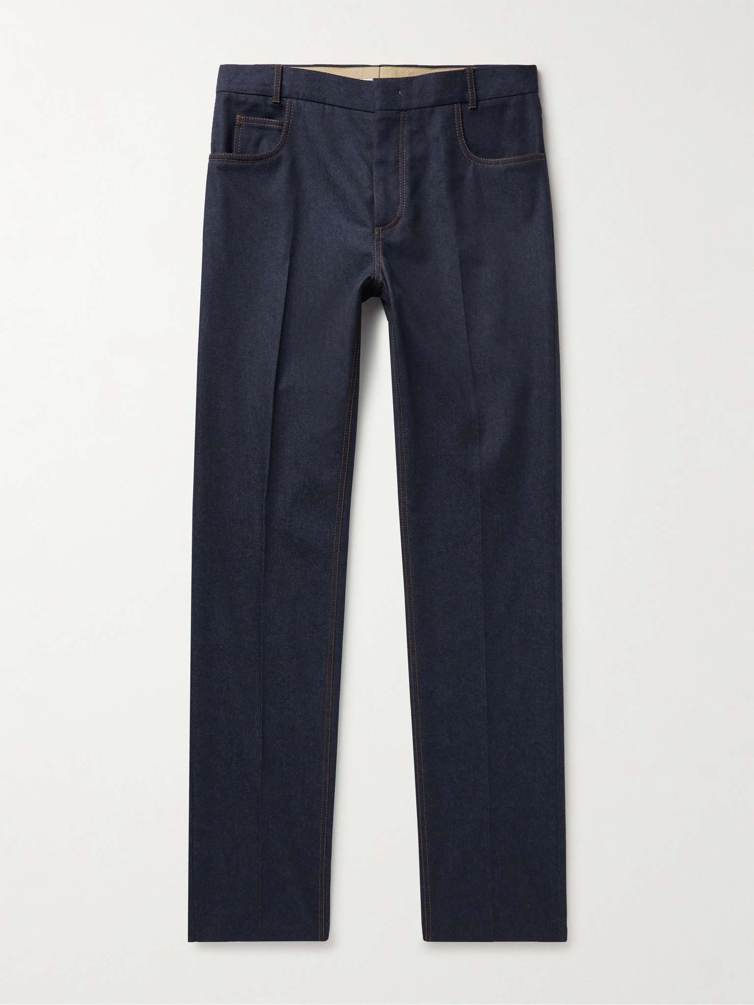 Straight-Leg Virgin Wool-Blend Trousers - 1