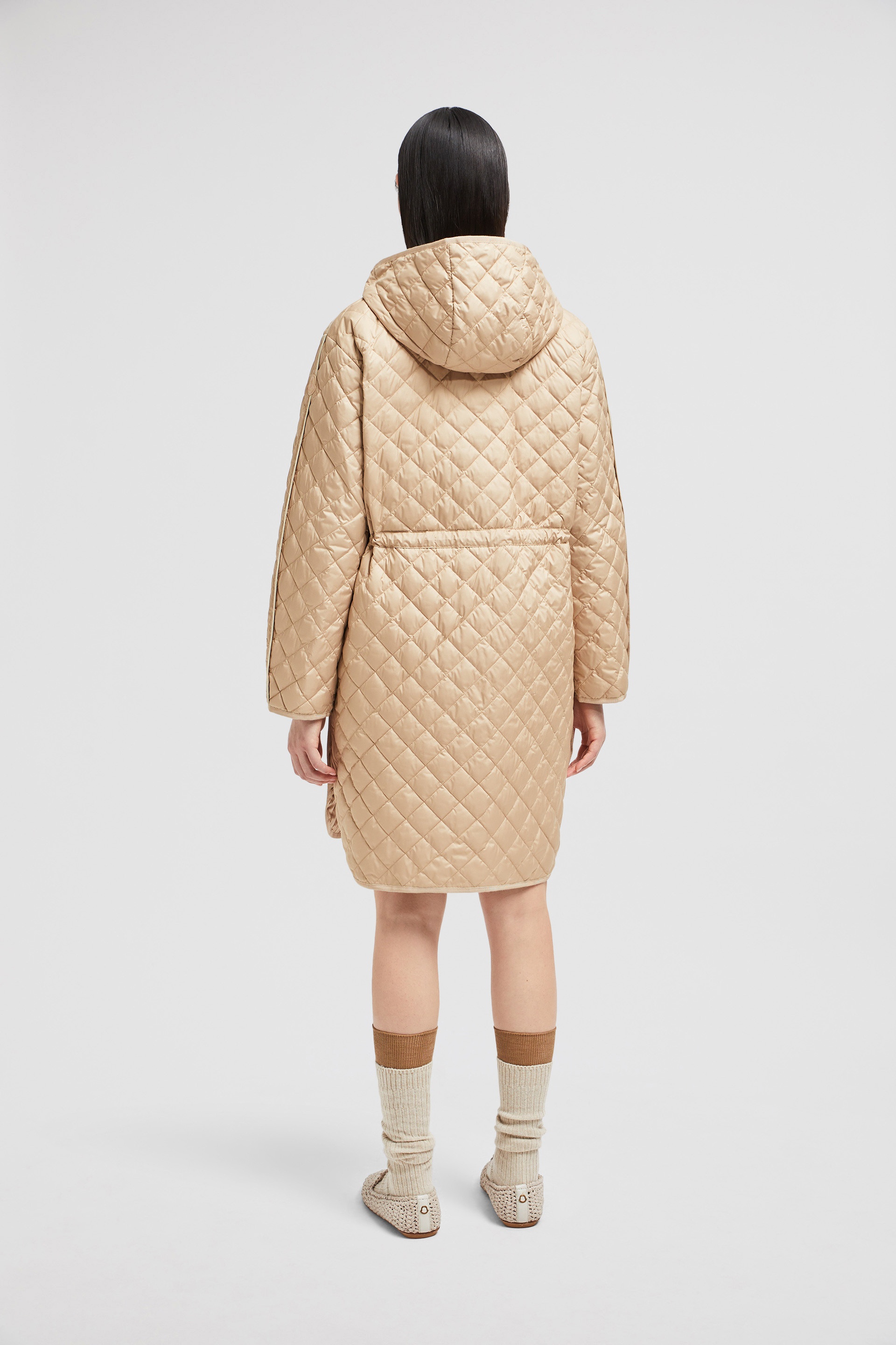 Etelan Hooded Diamond-Quilted Long Down Jacket - 5