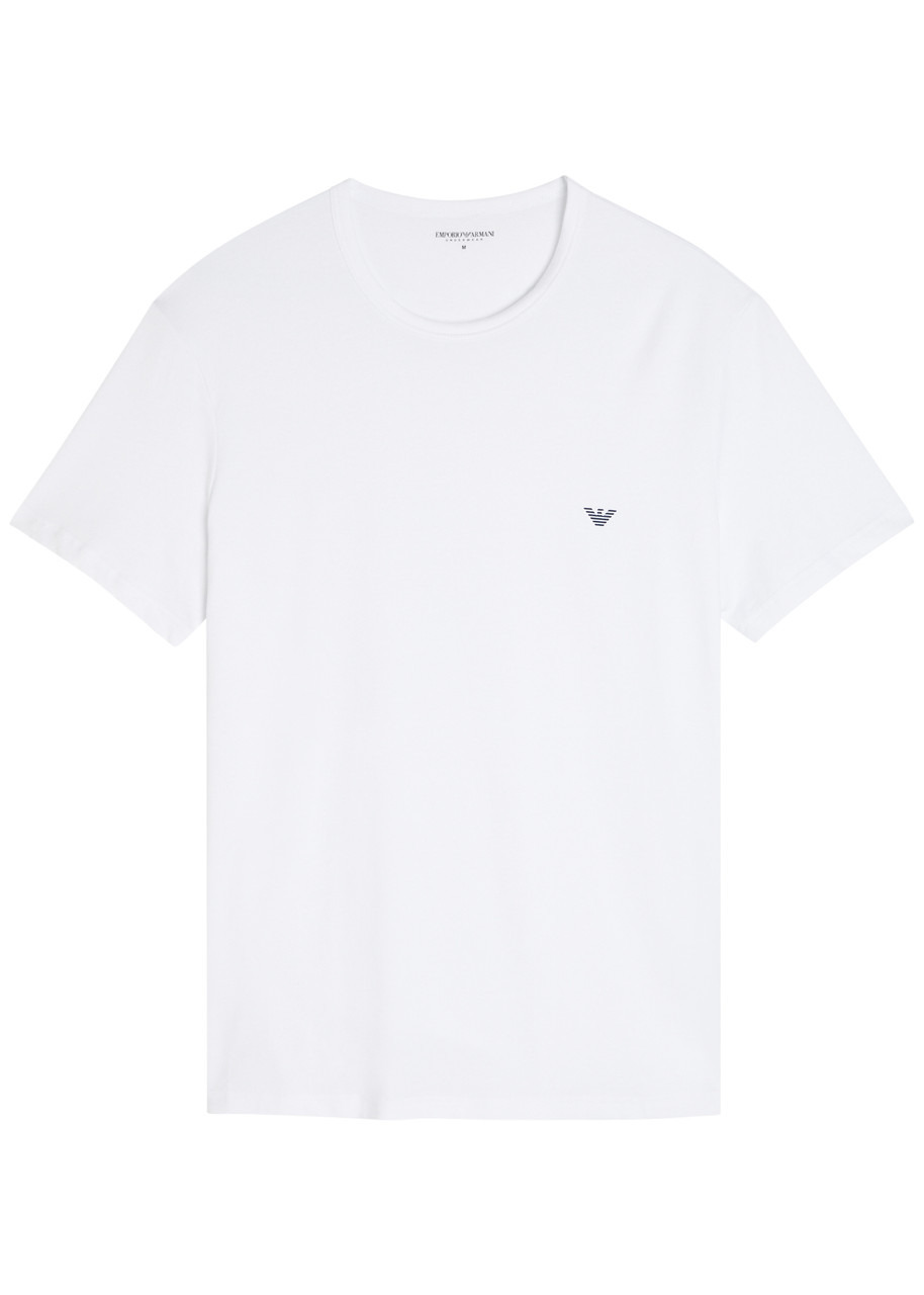 Emporio Armani Logo Stretch-cotton T-shirt - 1
