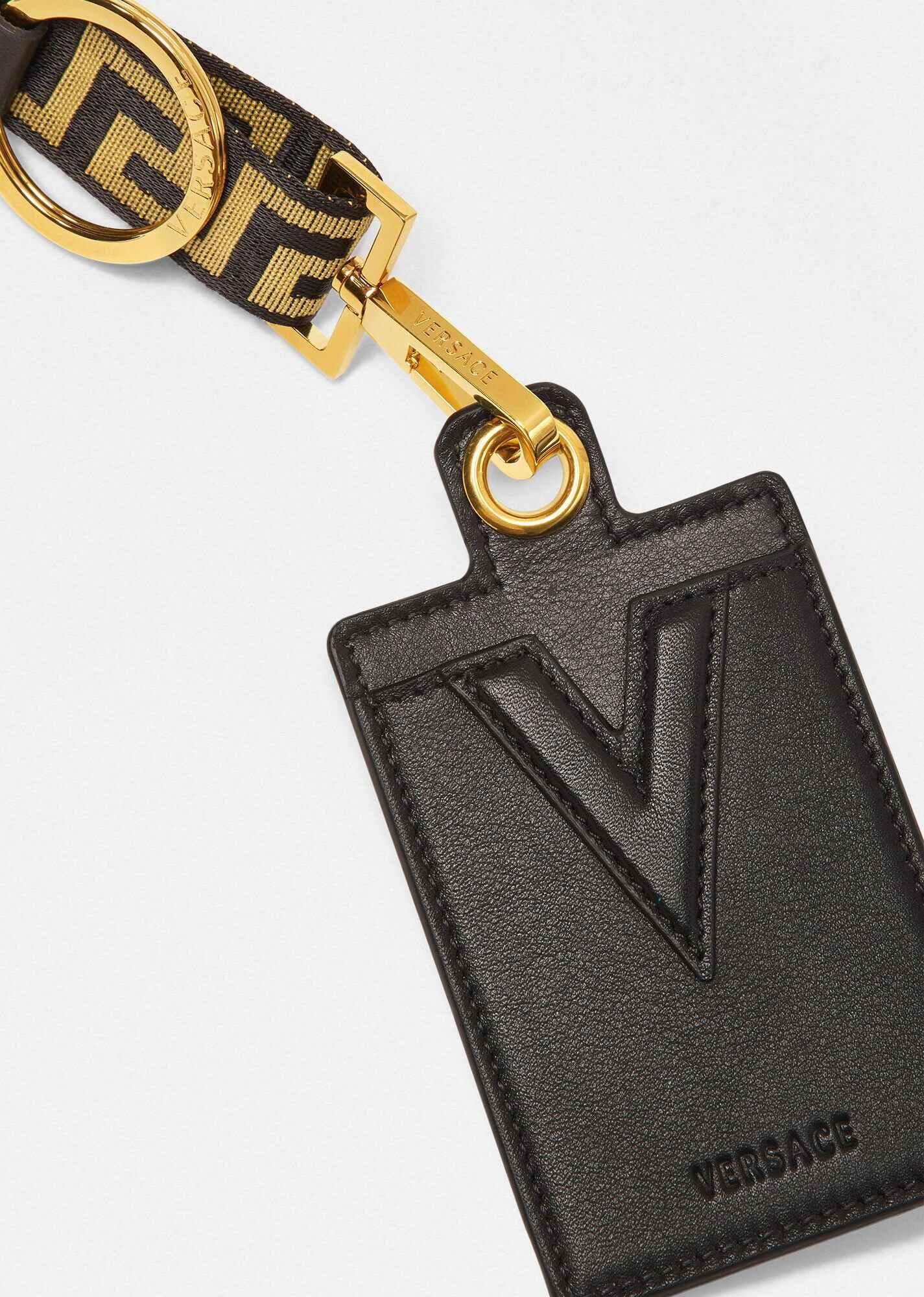 V Leather Card Holder - 2