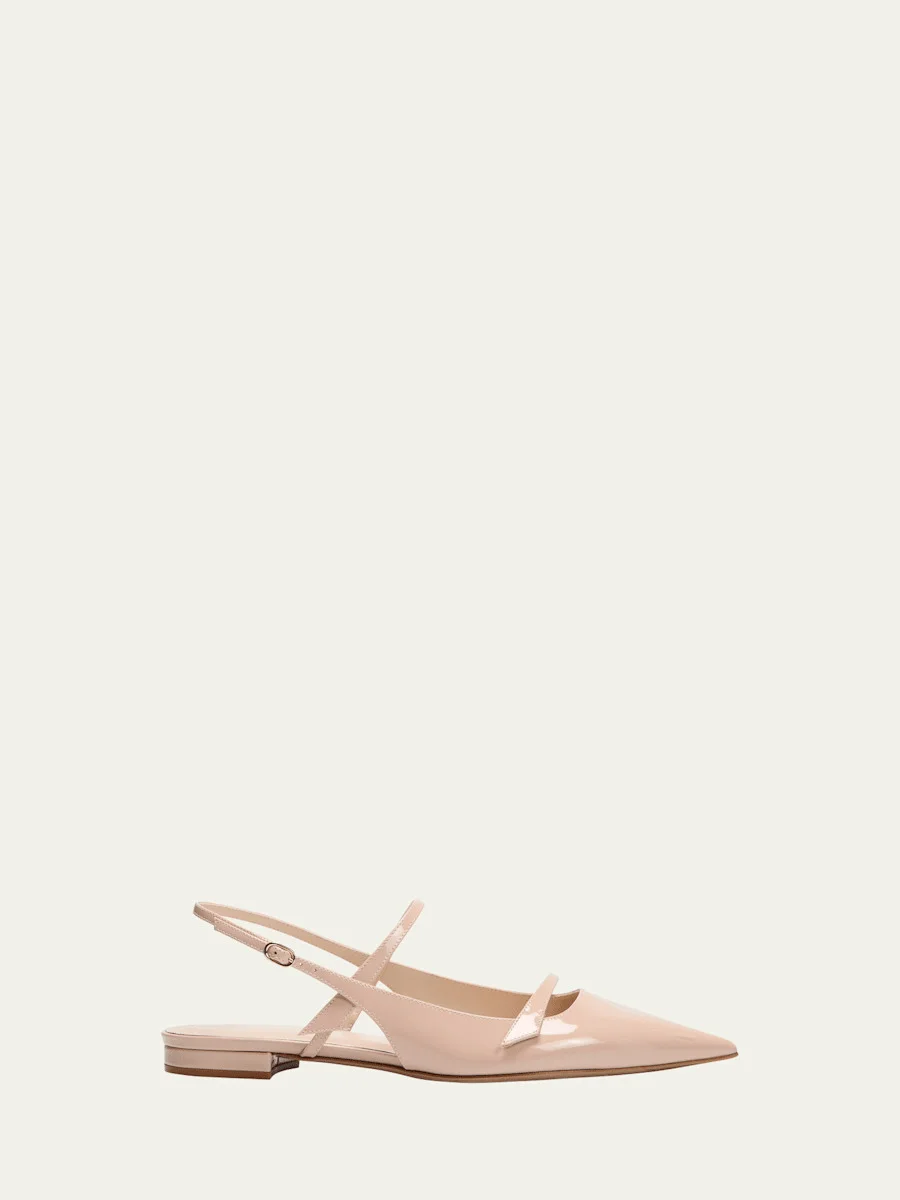 Tita Patent Slingback Ballerina Flats - 1