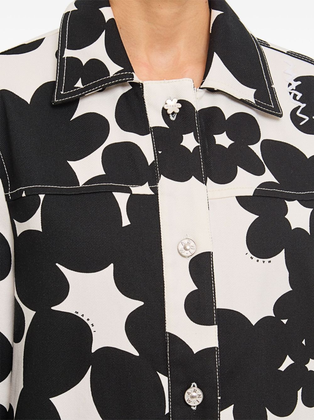 floral-print jacket - 4