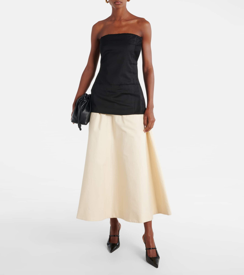 entire studios Celeste cotton midi skirt outlook