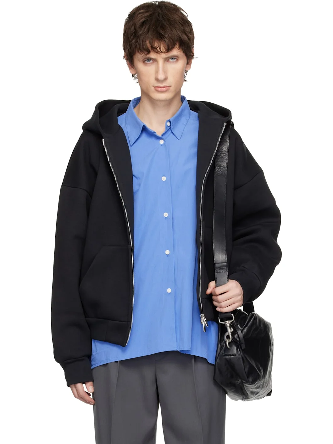 Black V2 Zipped Hoodie - 1