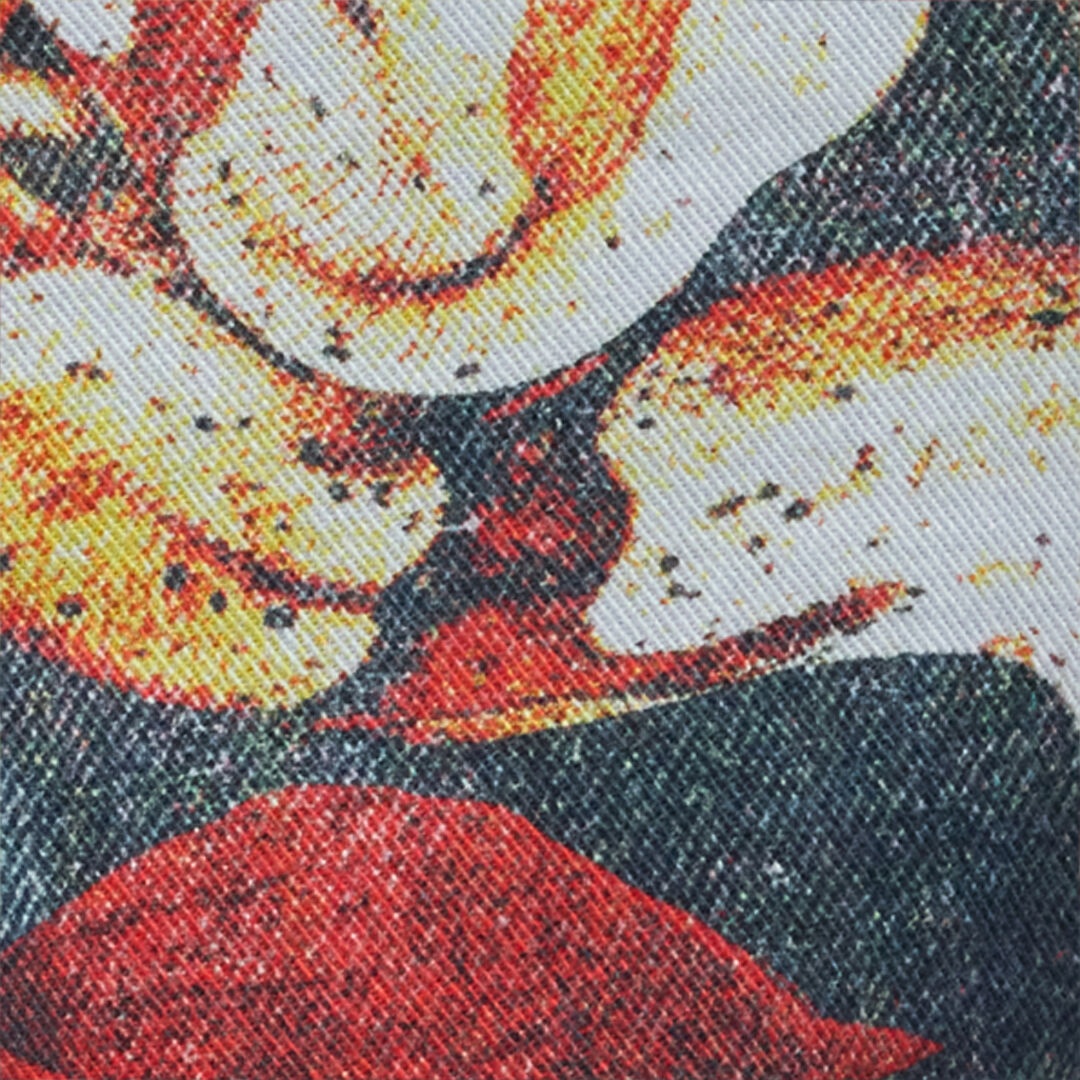 Denim Shorts With Roses And Snakes - 5