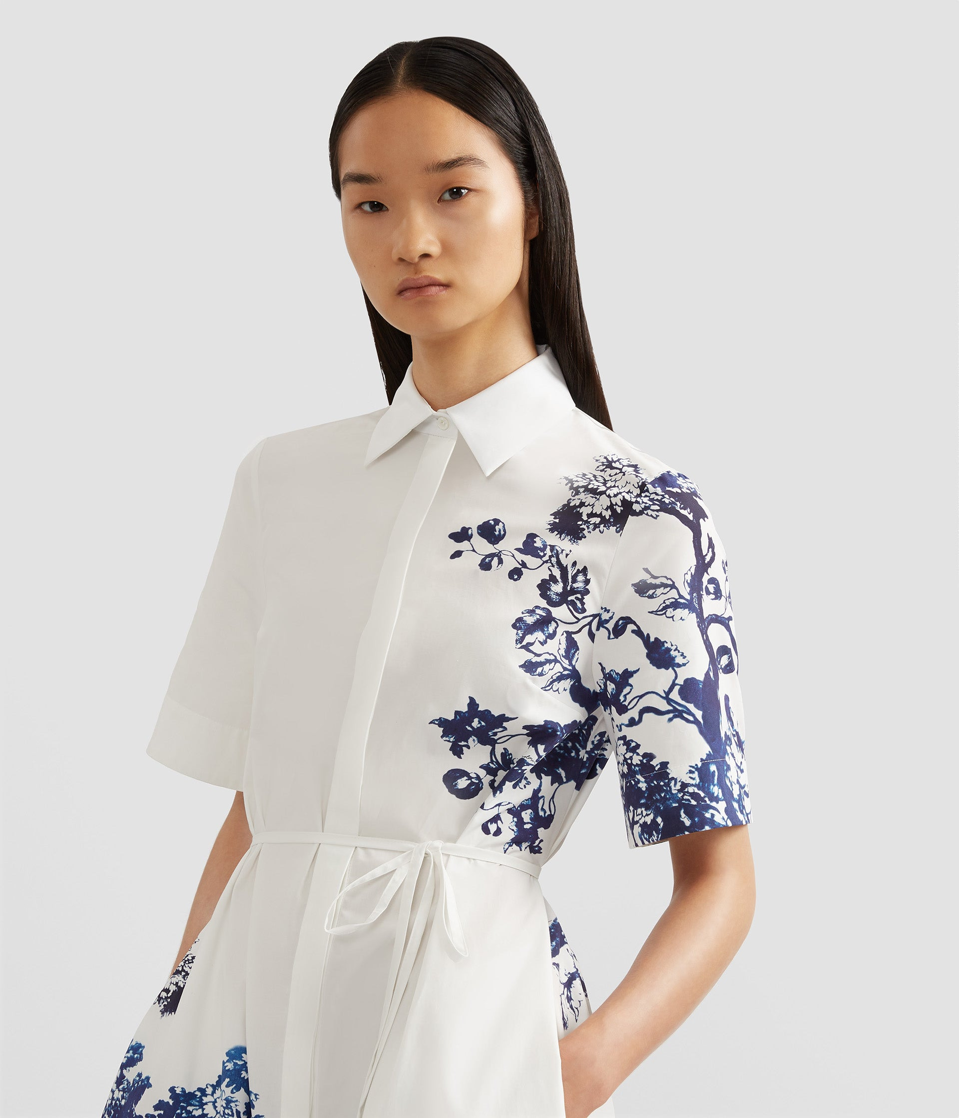 SHORT SLEEVE SHIRT DRESS - 5