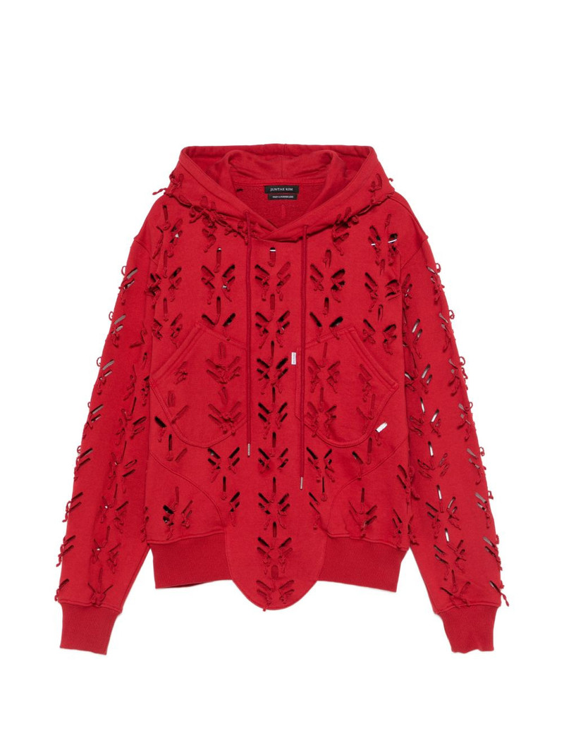 laser slashed hoodie 1