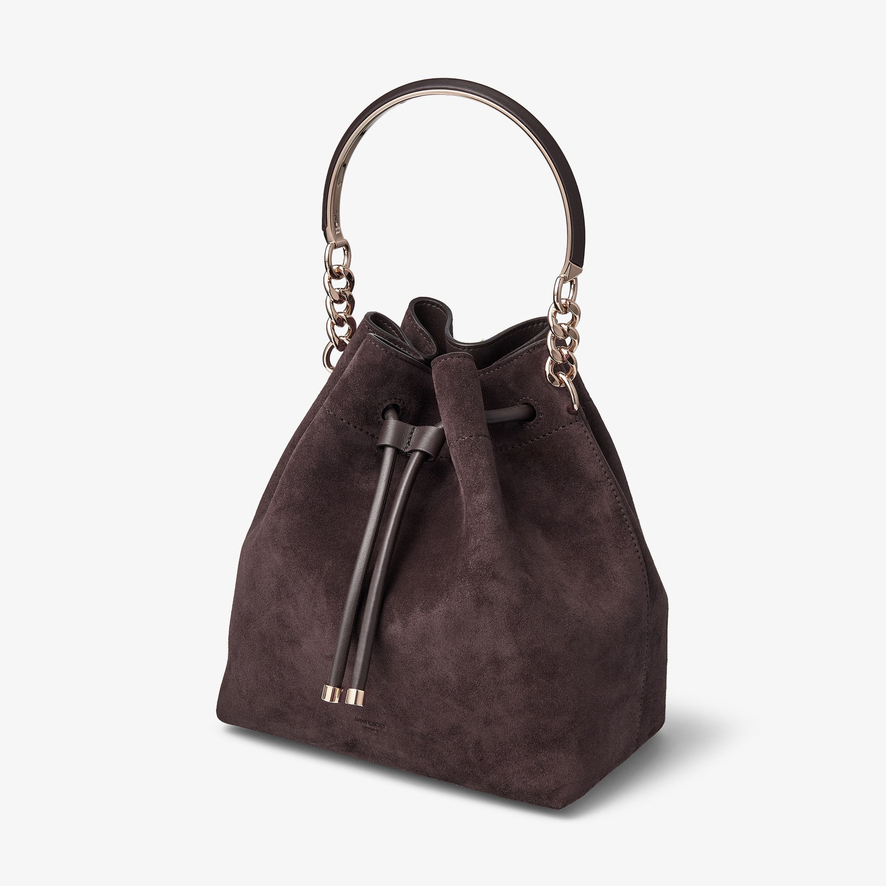 Bon Bon Bucket
Coffee Suede Bucket Bag - 4