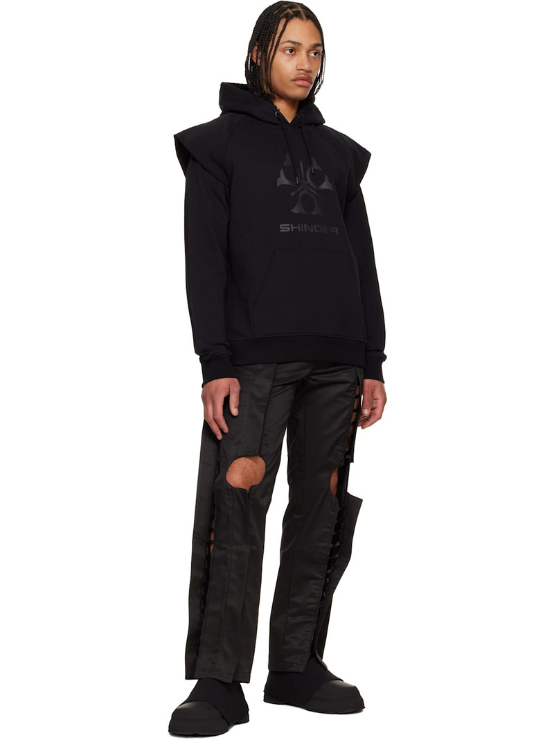 OLLY SHINDER Black Folk Hoodie outlook