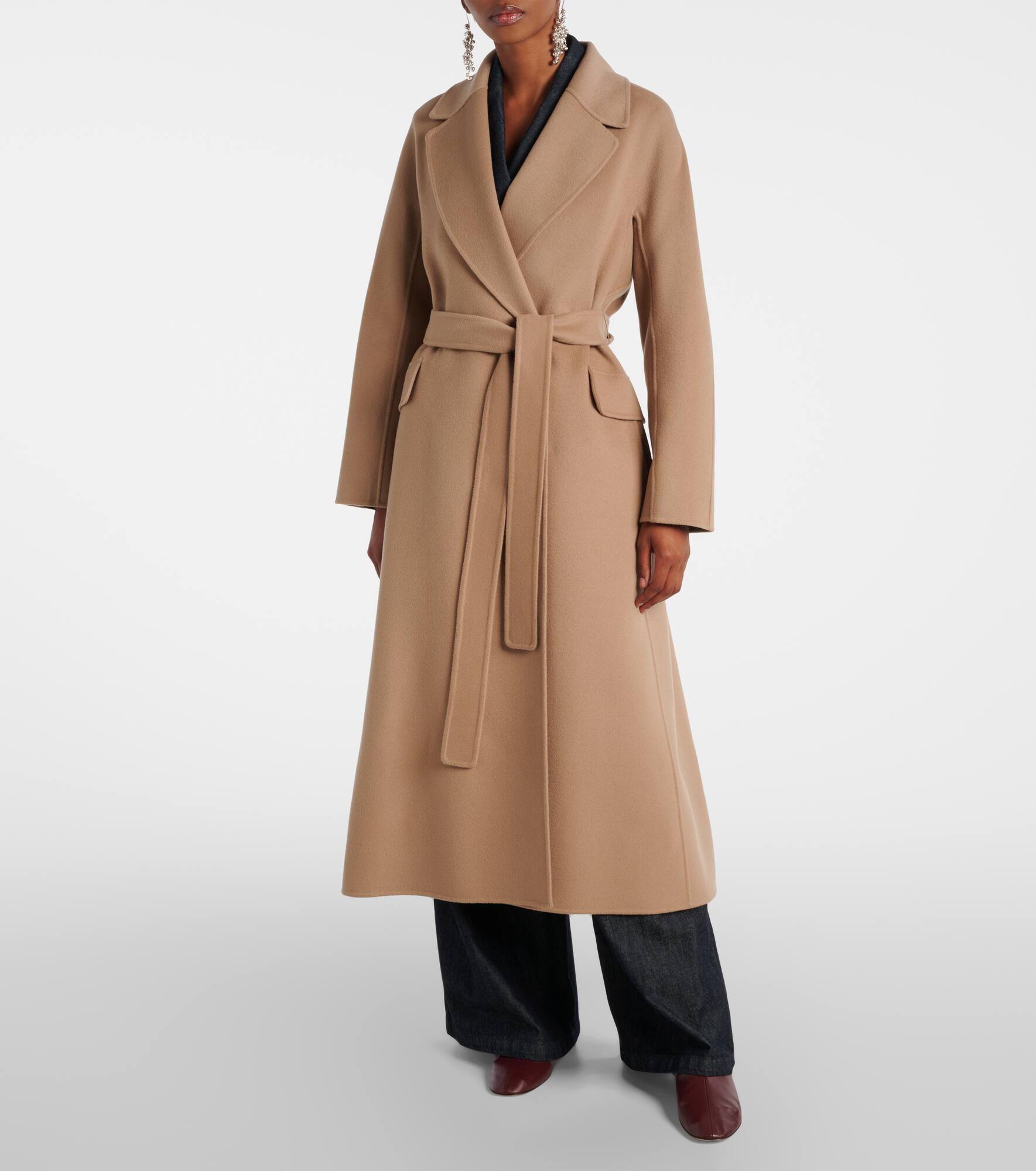 Enzo virgin wool wrap coat - 7