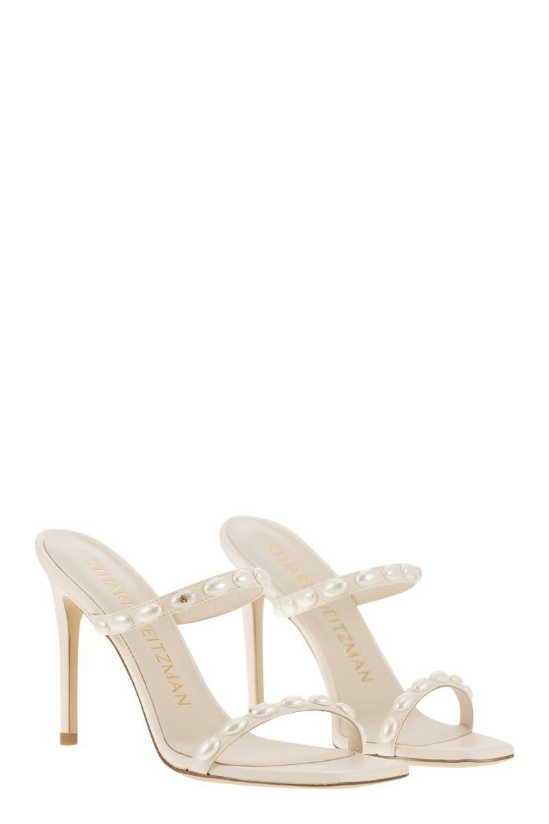 STUART WEITZMAN PEARLITA - SANDAL WITH PEARLS - 4