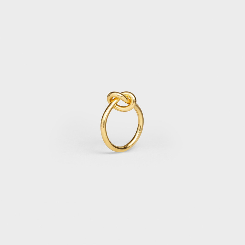 CELINE Knot Ring in Brass with Gold finish outlook