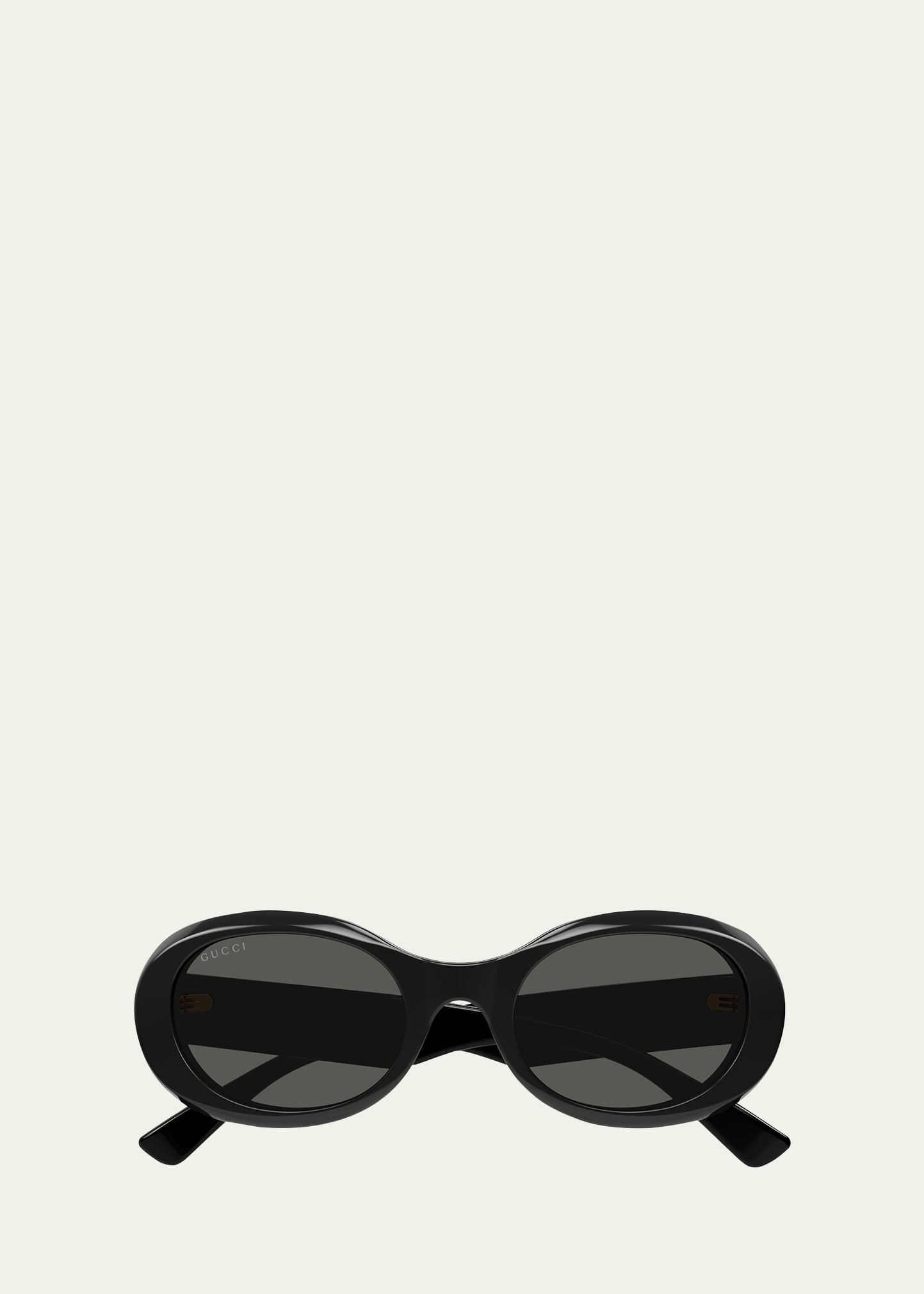 Logo Acetate Oval Sunglasses - 1