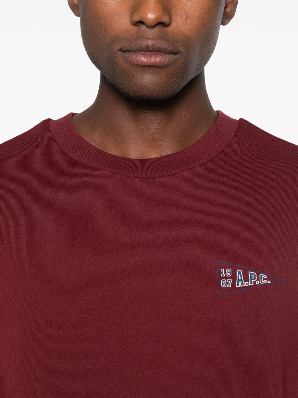 embroidered logo cotton jumper - 5