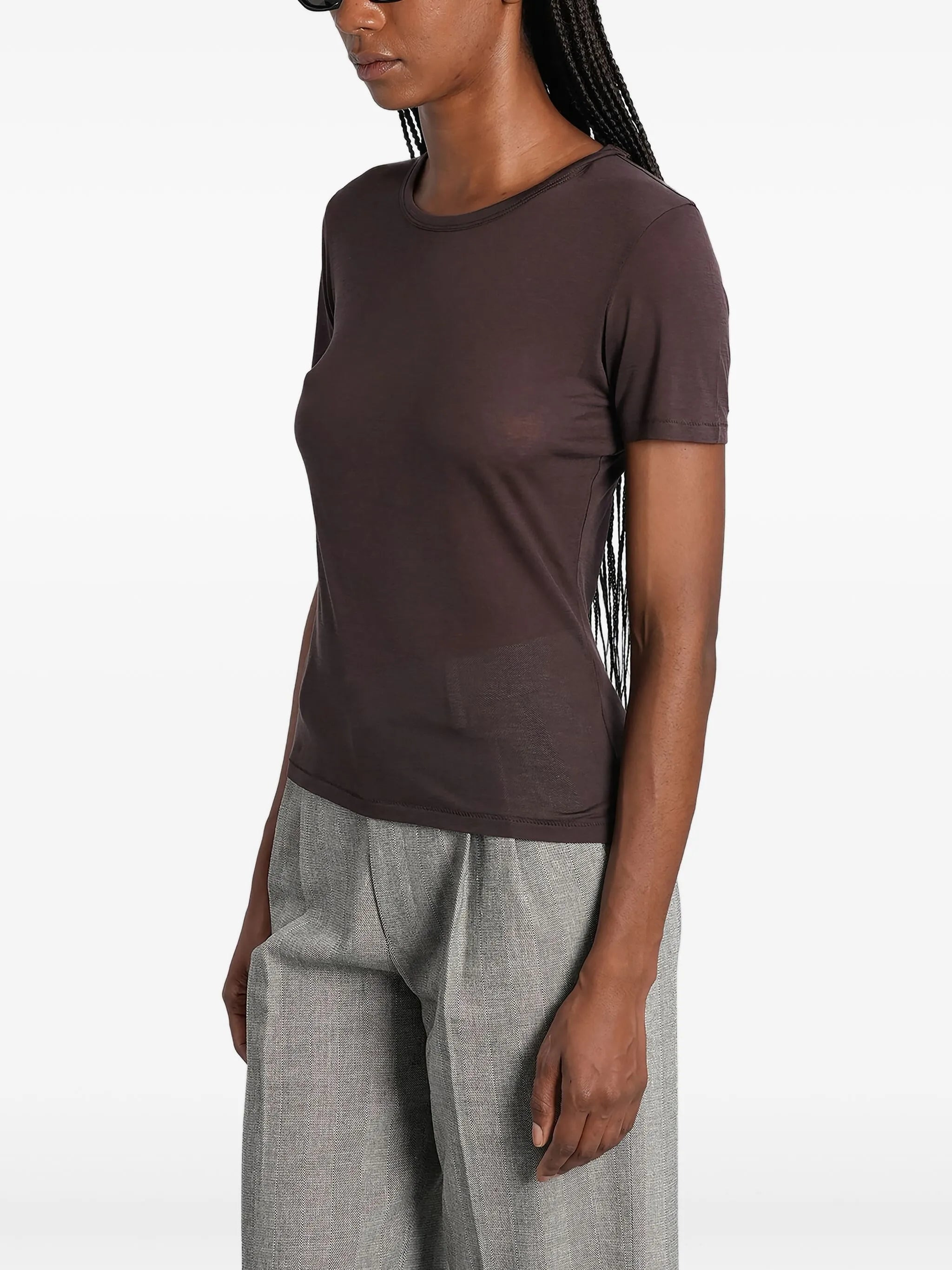 Anine Bing Round-neck Short-sleeve T-shirt - 4